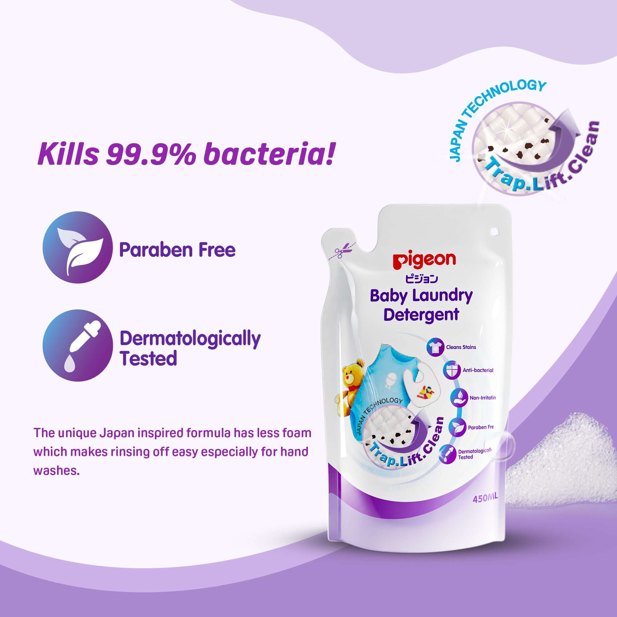 Baby Laundry Detergent 450ml Refill - Image 5