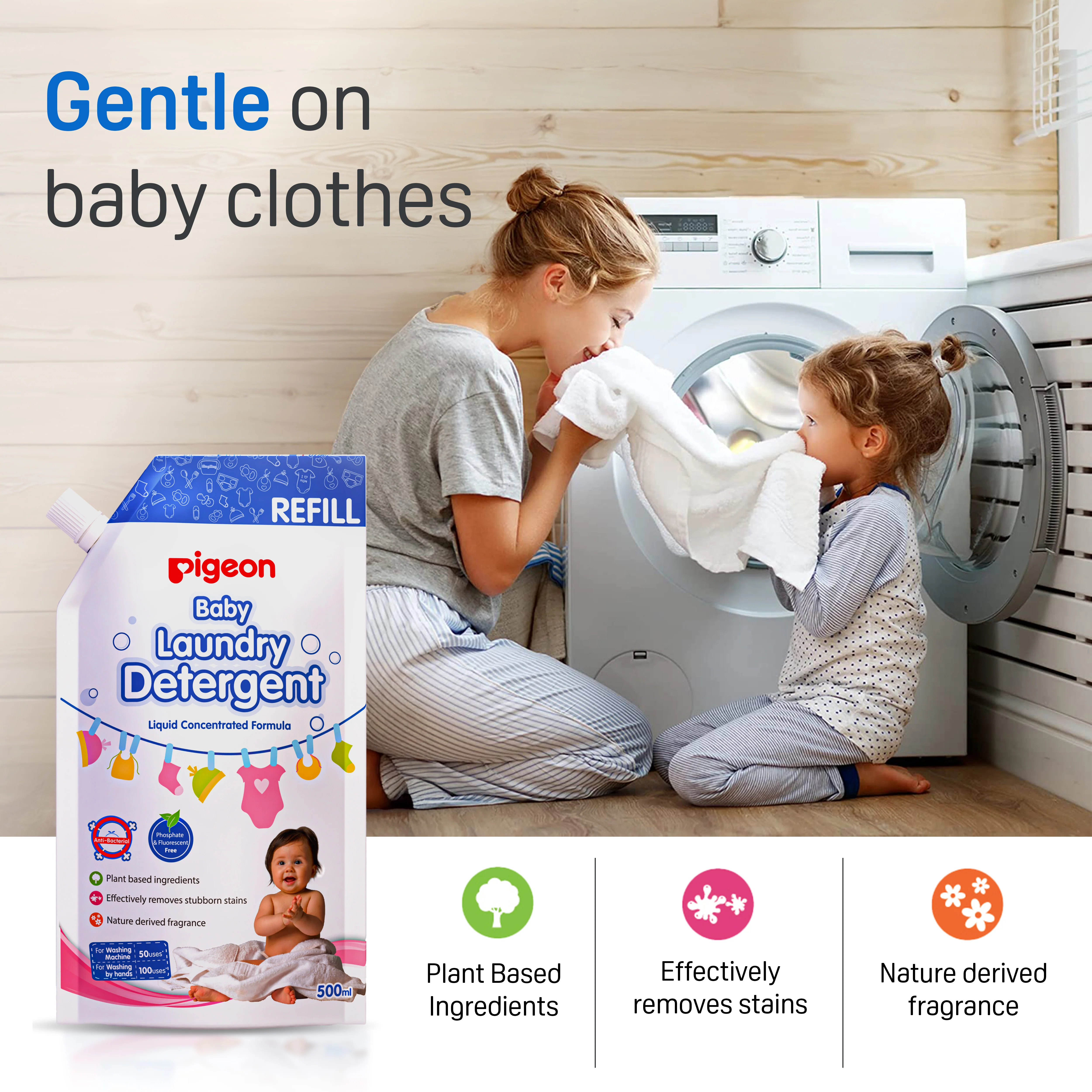 Baby Laundry Detergent 500ml Refill - Image 3