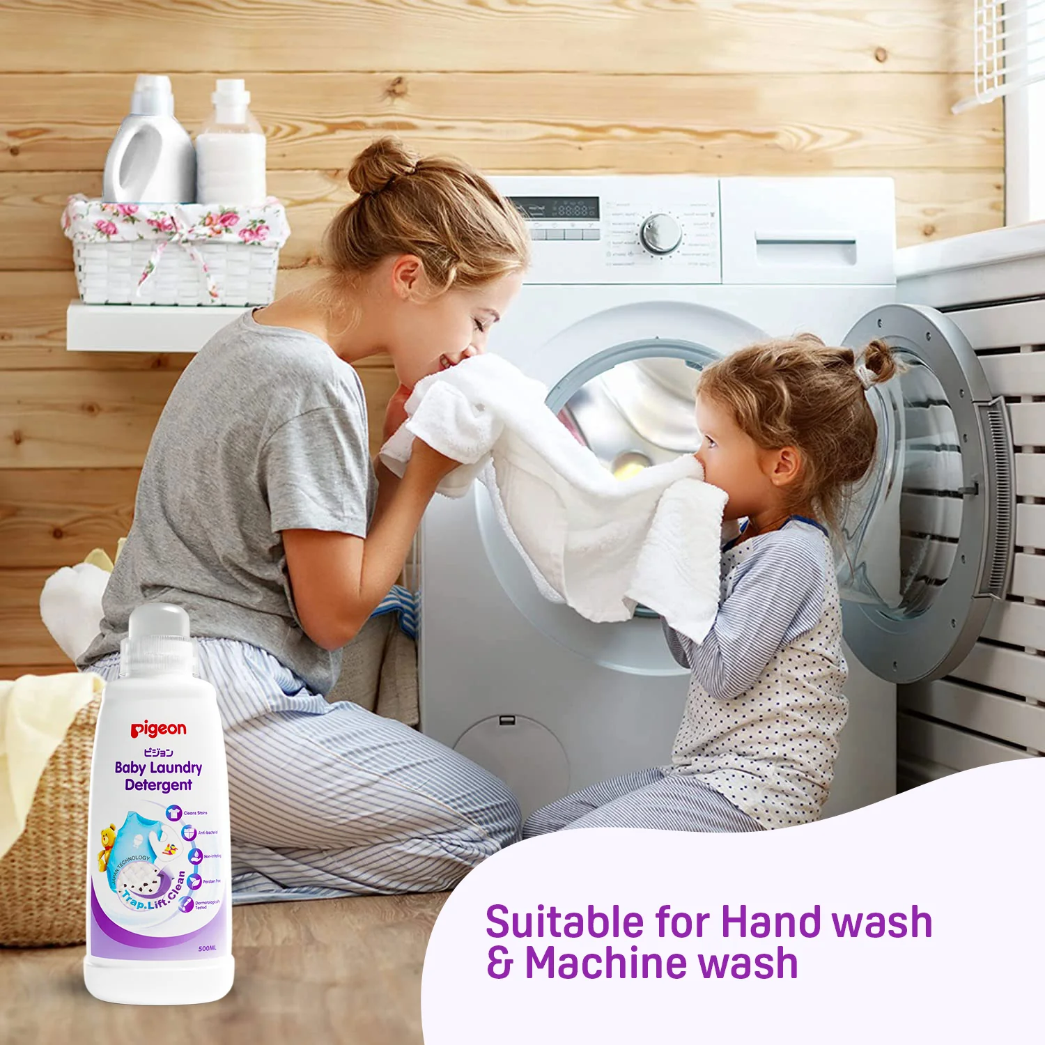 Baby Laundry Detergent Combo (500ml Bottle+450ml Refill) - Image 7