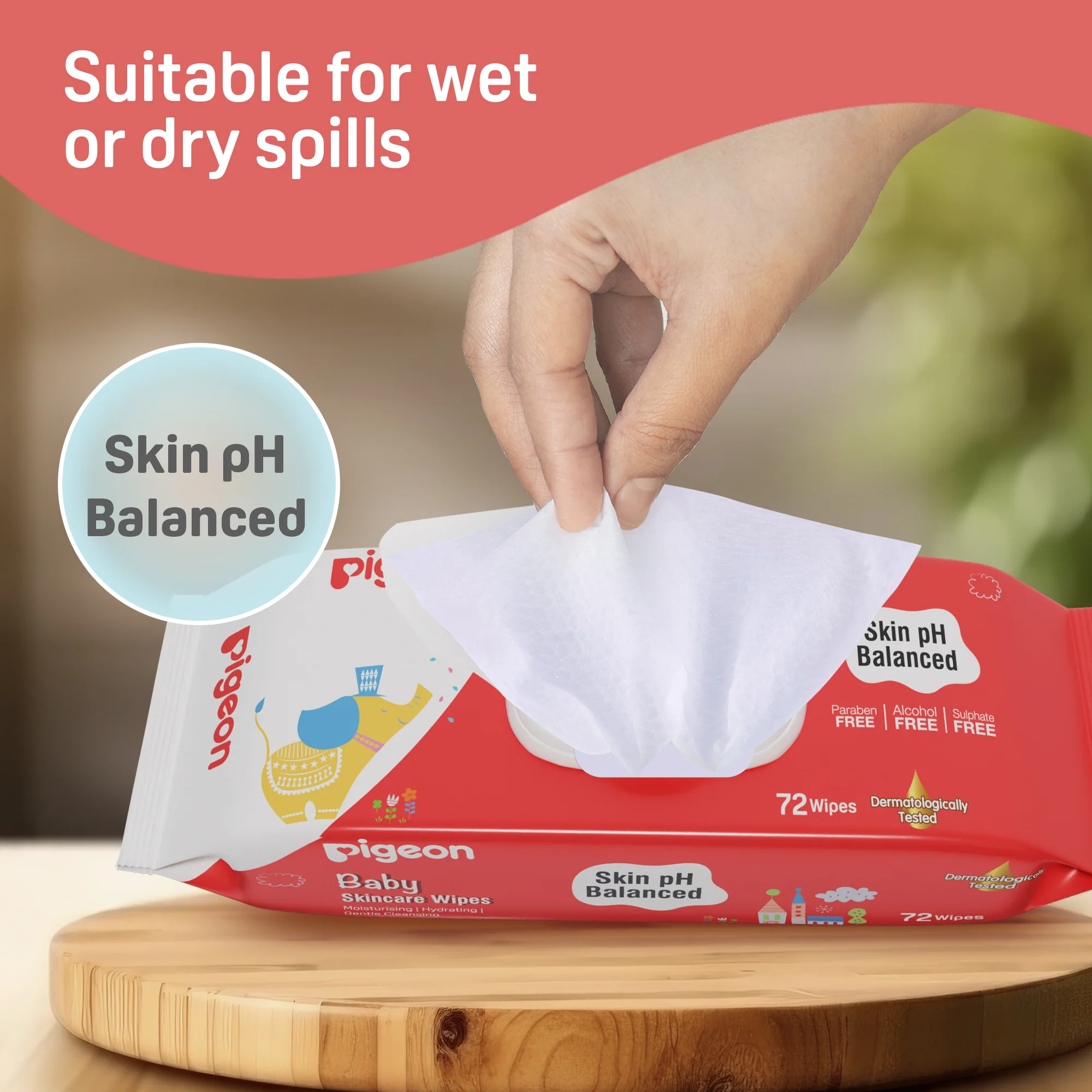 Baby Skincare Wipes 72 Sheets with Lid - Image 3