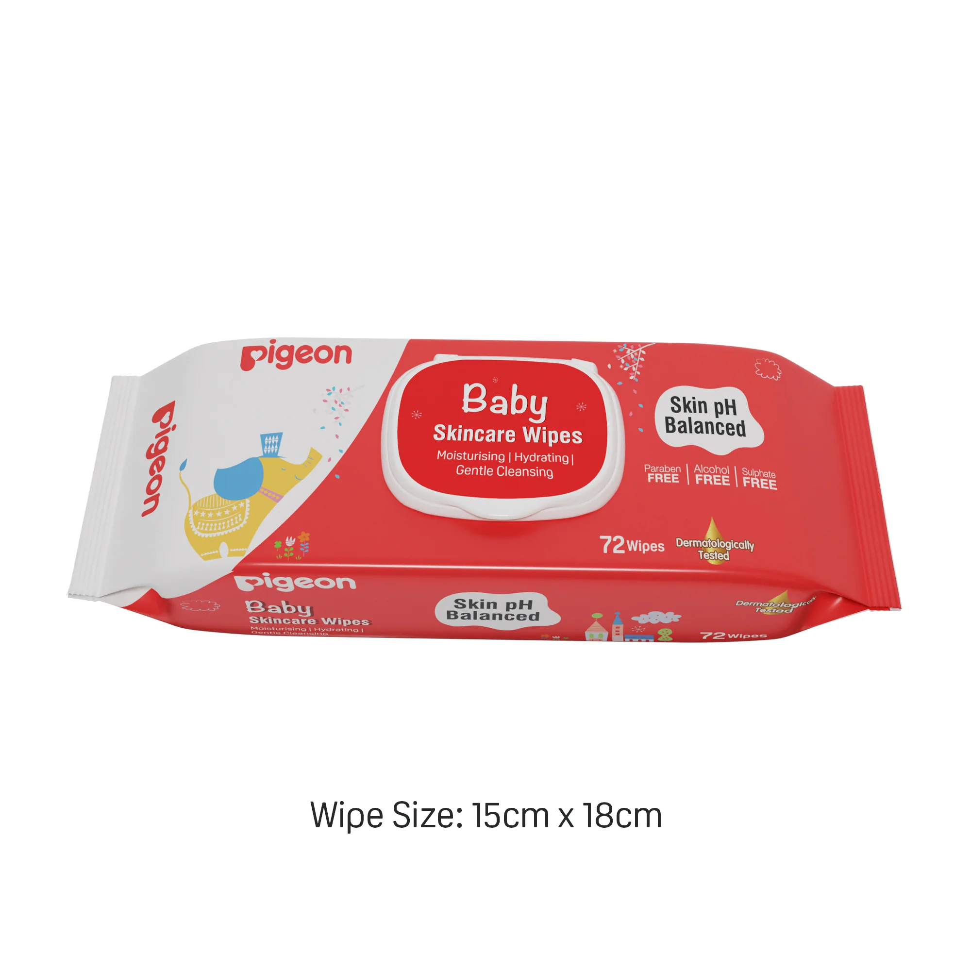 Baby Skincare Wipes 72 Sheets with Lid - Image 8
