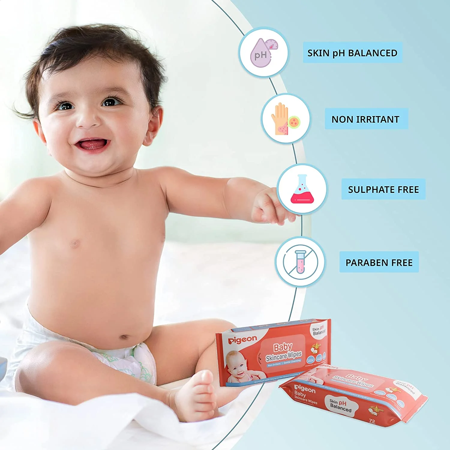 Baby Skincare Wipes Combo Pack Of 6 - Image 4