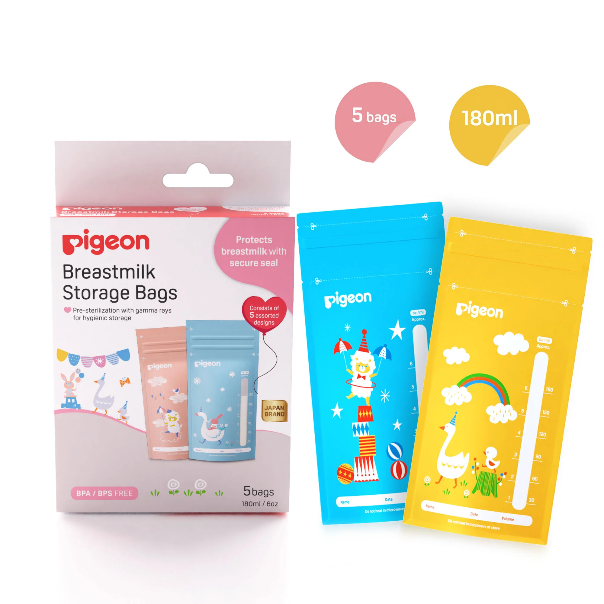 Character Breast Milk Storage Bag 5 PC - Image 3