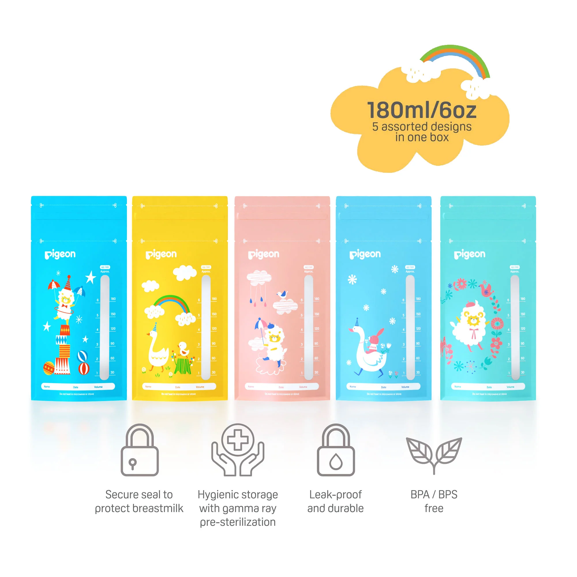 Character Breast Milk Storage Bag 5 PC - Image 4
