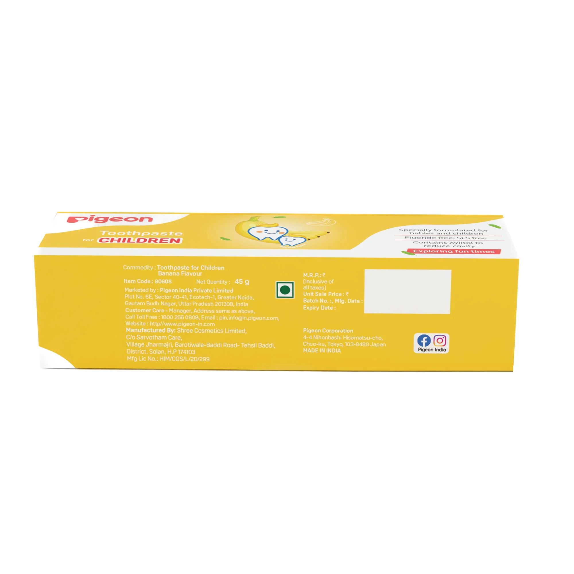 Pigeon Toothpaste for children Banana Flavor 45 gms - Image 11