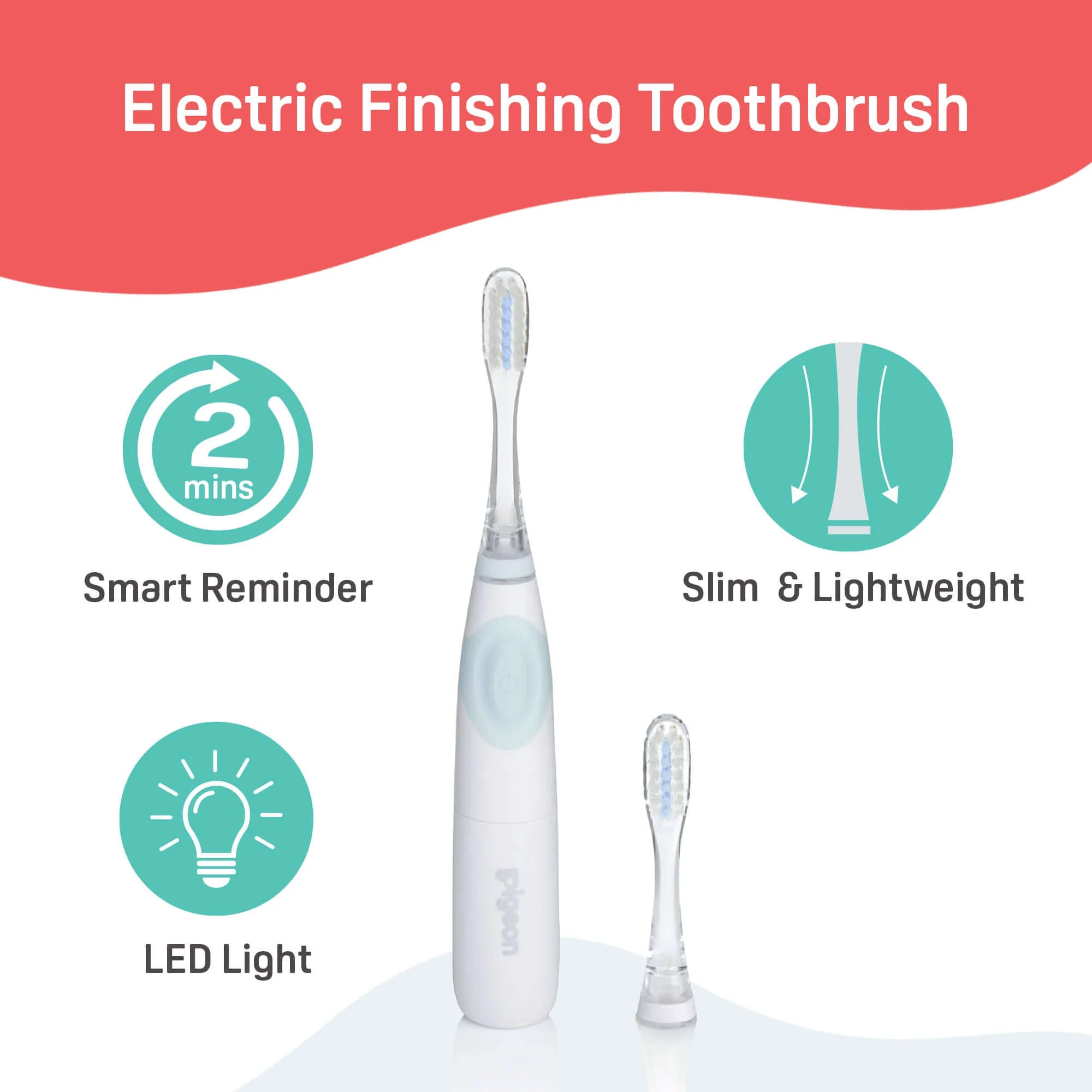 Electric Finishing Toothbrush with Two Spare Brush - Image 5