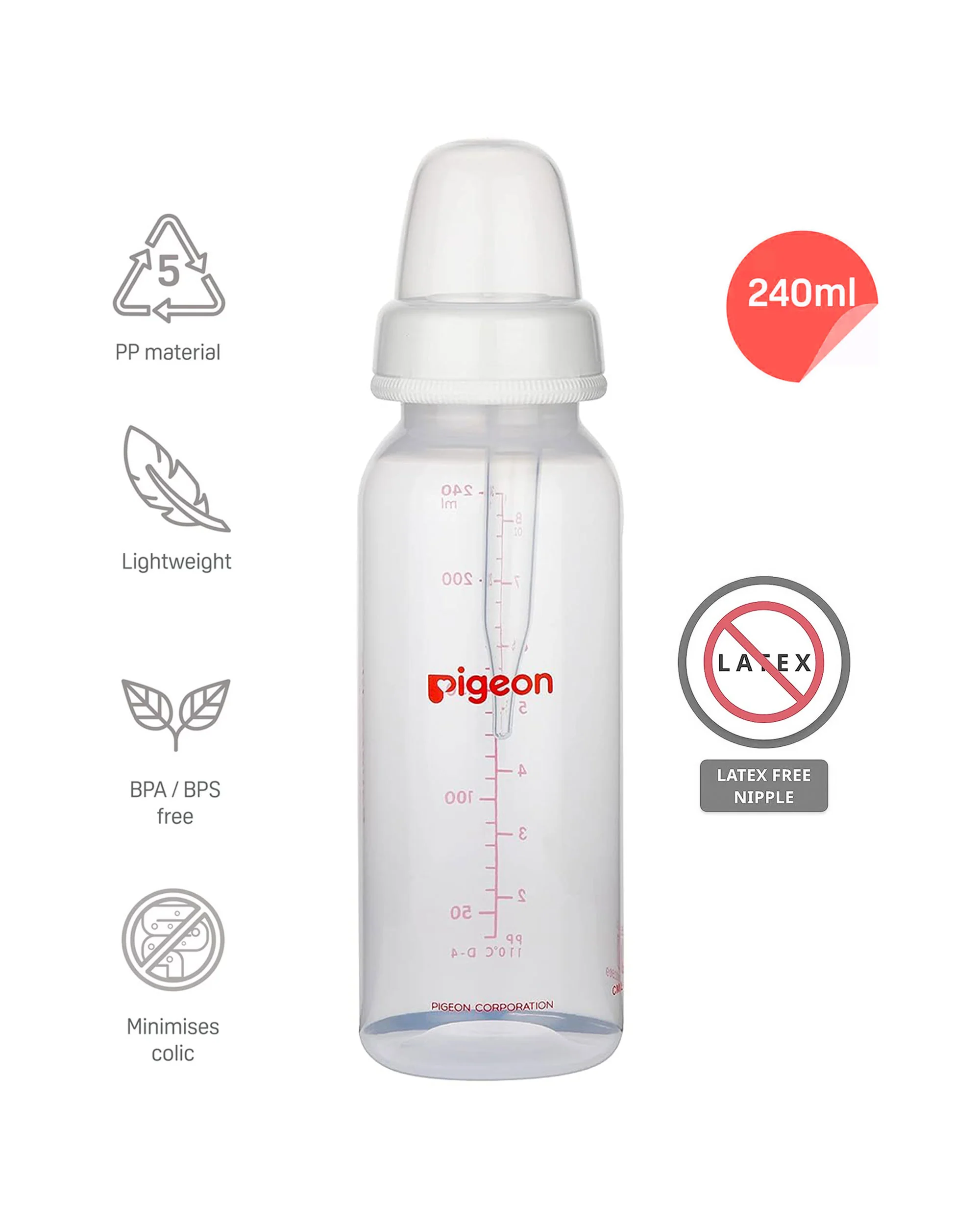 Feeder w/Long Nipple for Cleft Palate 240ml - Image 5
