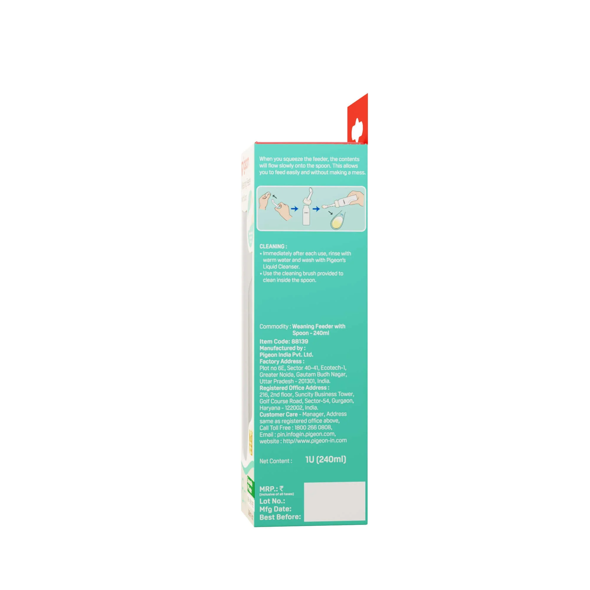 Food Feeder with Spoon 240ml - Image 5