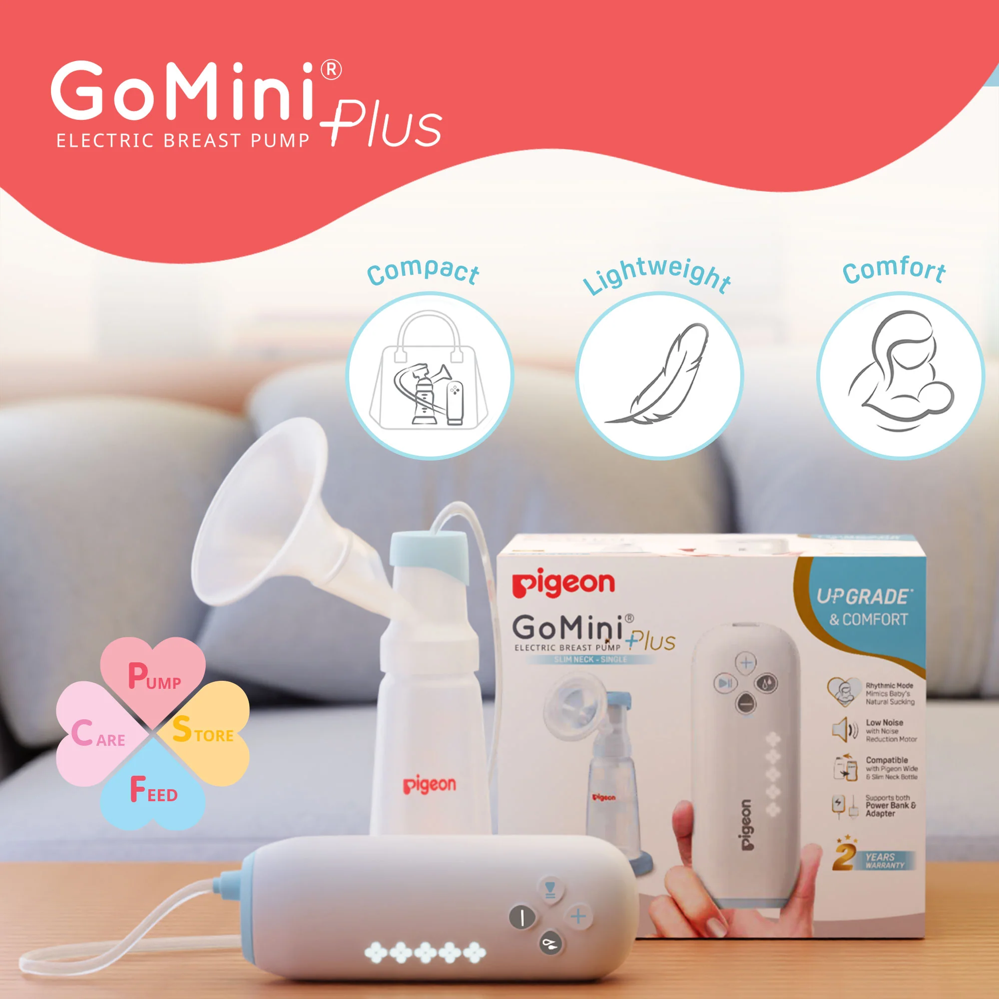 GoMini Plus Electric Breast Pump Double - SN - Image 6