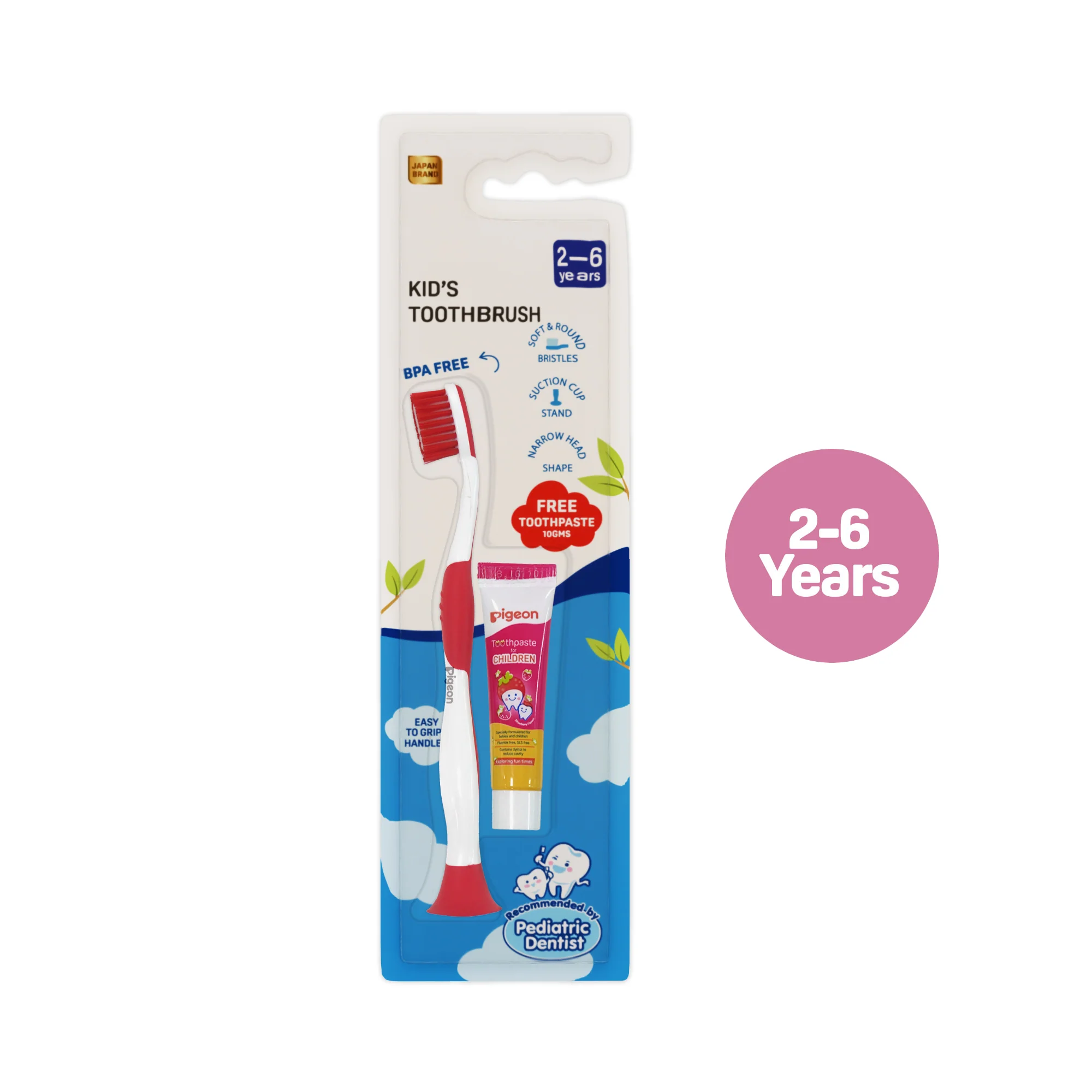 KIDS TOOTHBRUSH WITH FREE TOOTHPASTE FOR CHILDREN STRAWBERRY 10 GM 2-6 Years - Image 11