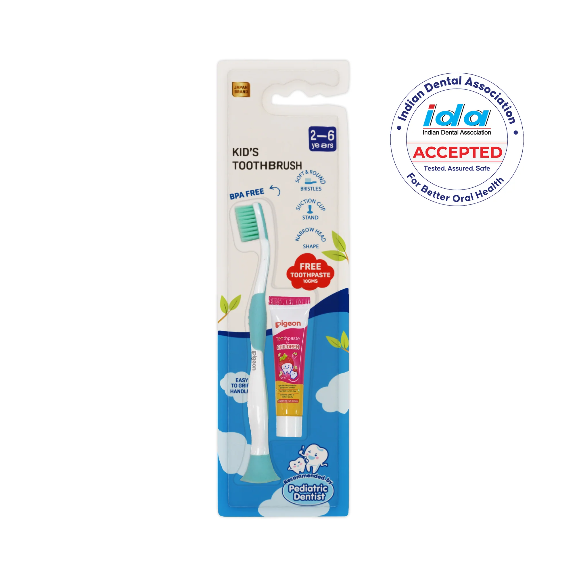 KIDS TOOTHBRUSH WITH FREE TOOTHPASTE FOR CHILDREN STRAWBERRY 10 GM 2-6 Years - Image 14