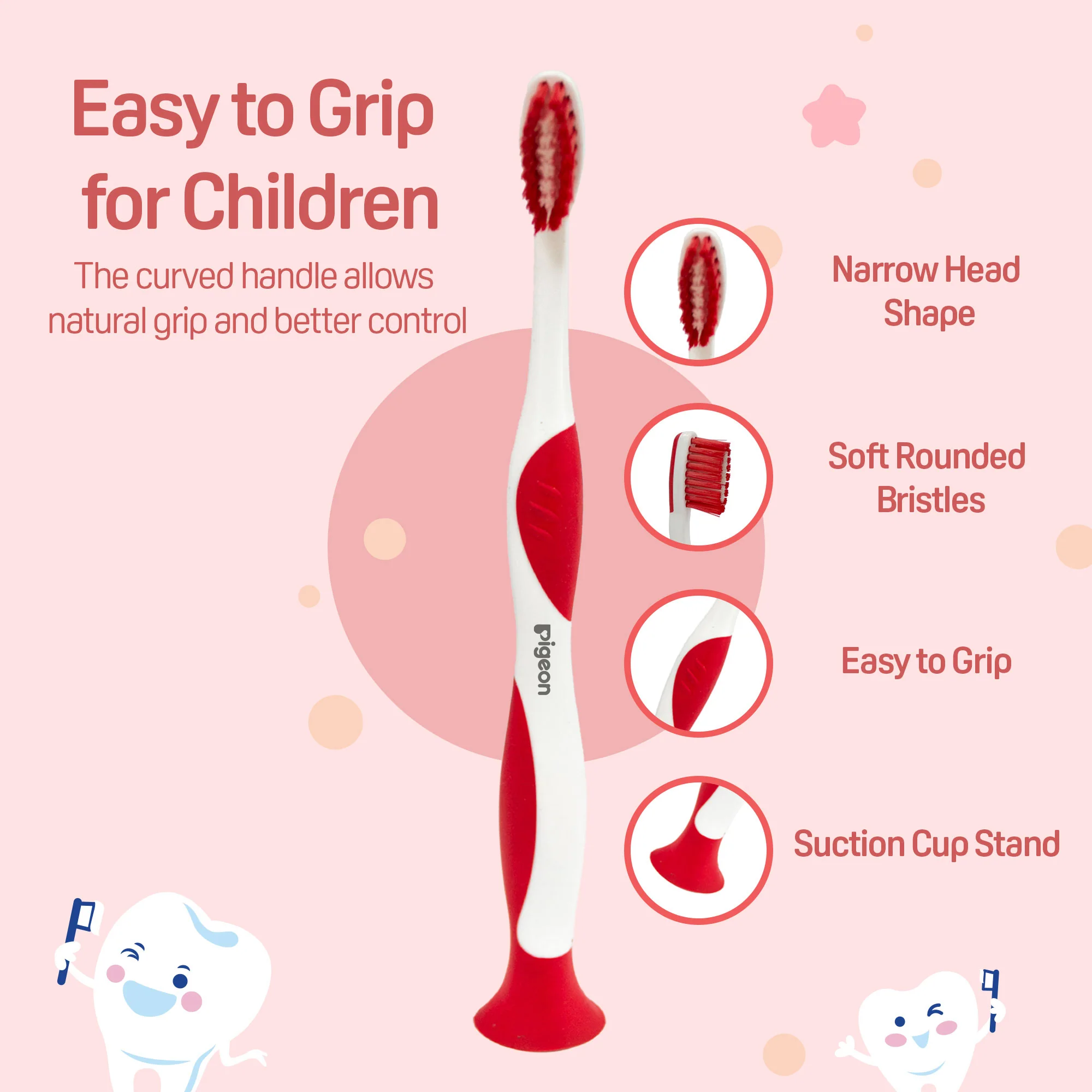 KIDS TOOTHBRUSH WITH FREE TOOTHPASTE FOR CHILDREN STRAWBERRY 10 GM 2-6 Years - Image 4