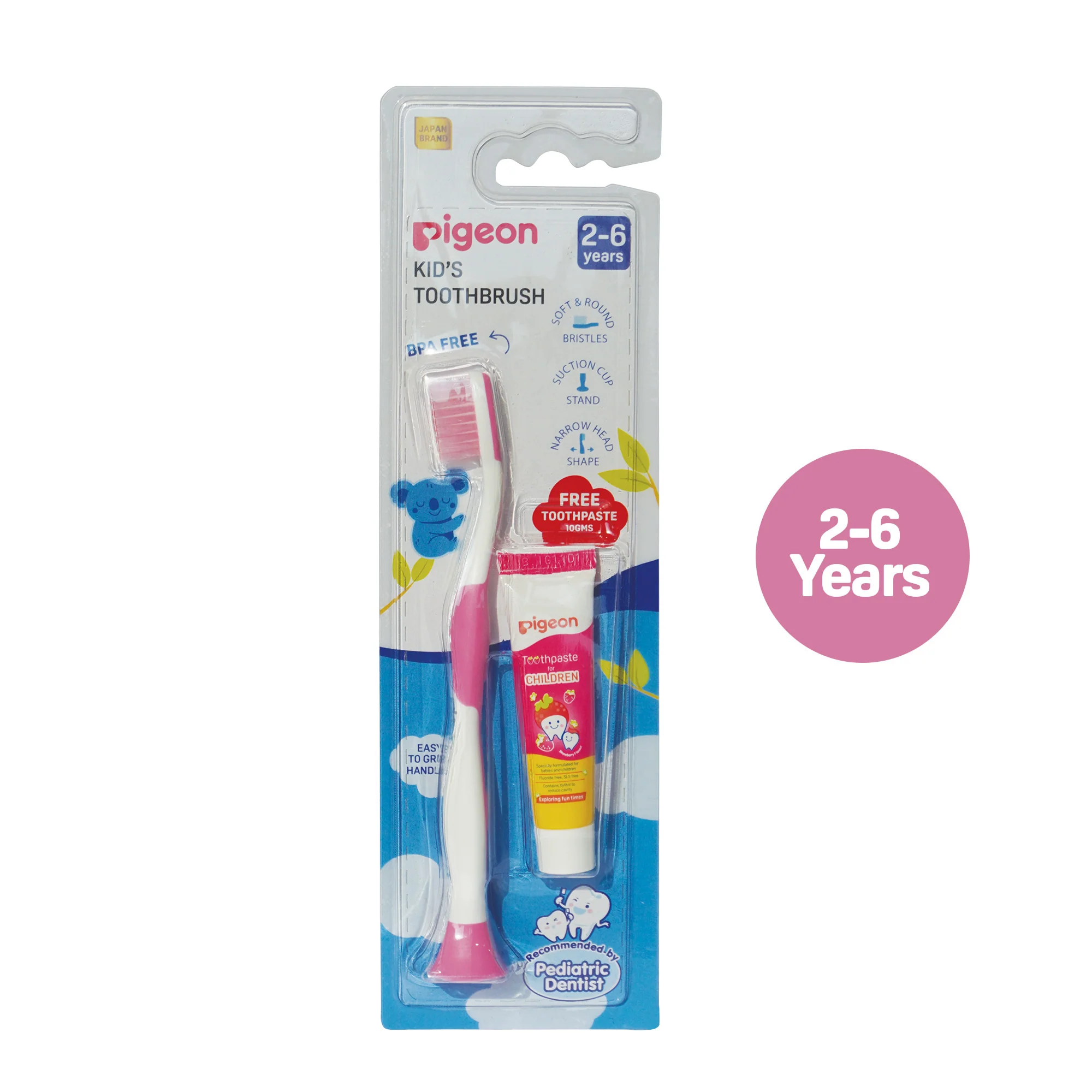 KIDS TOOTHBRUSH WITH FREE TOOTHPASTE FOR CHILDREN STRAWBERRY 10 GM 2-6 Years - Image 9