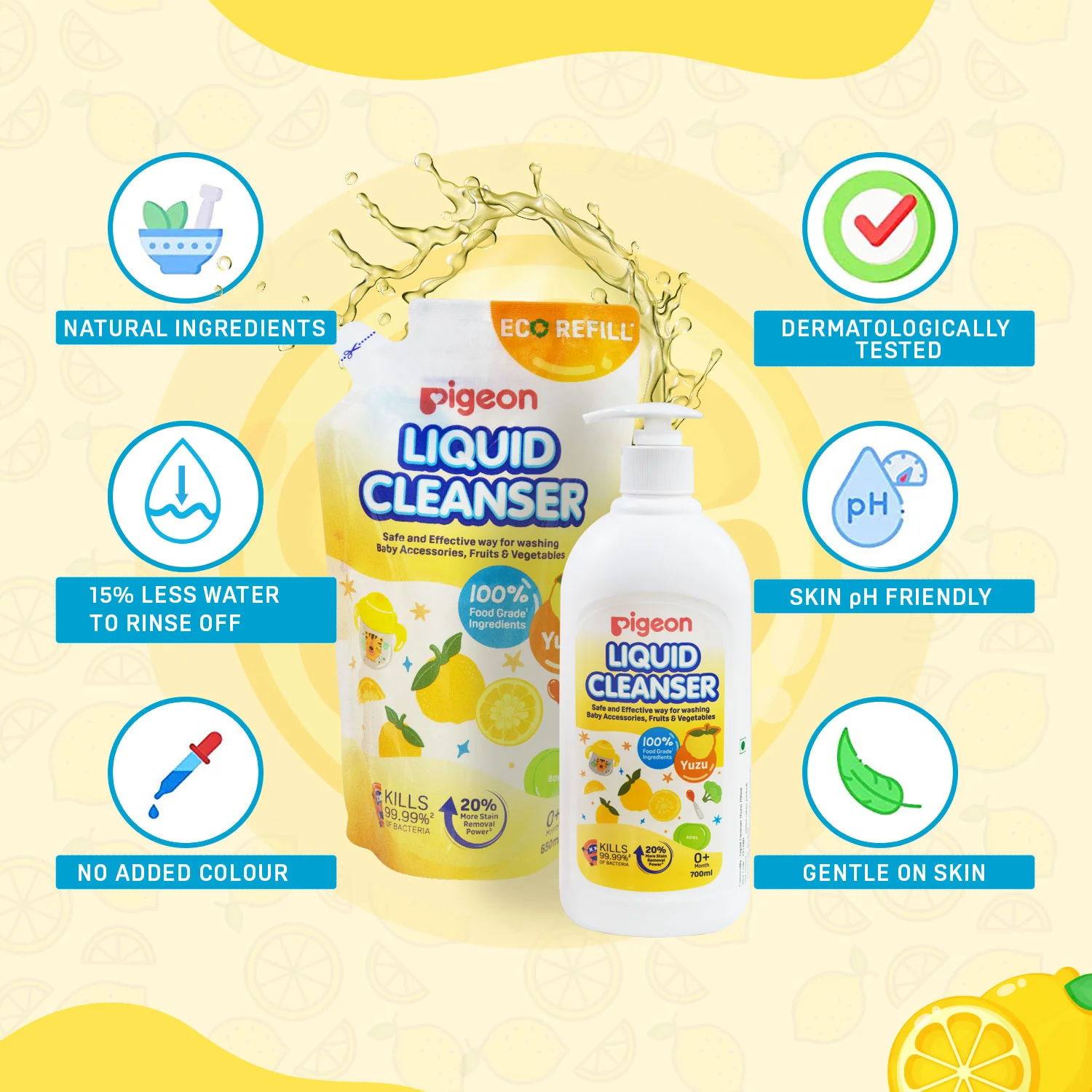 Liquid Cleanser Yuzu 700ml+650ml Refill - Image 5