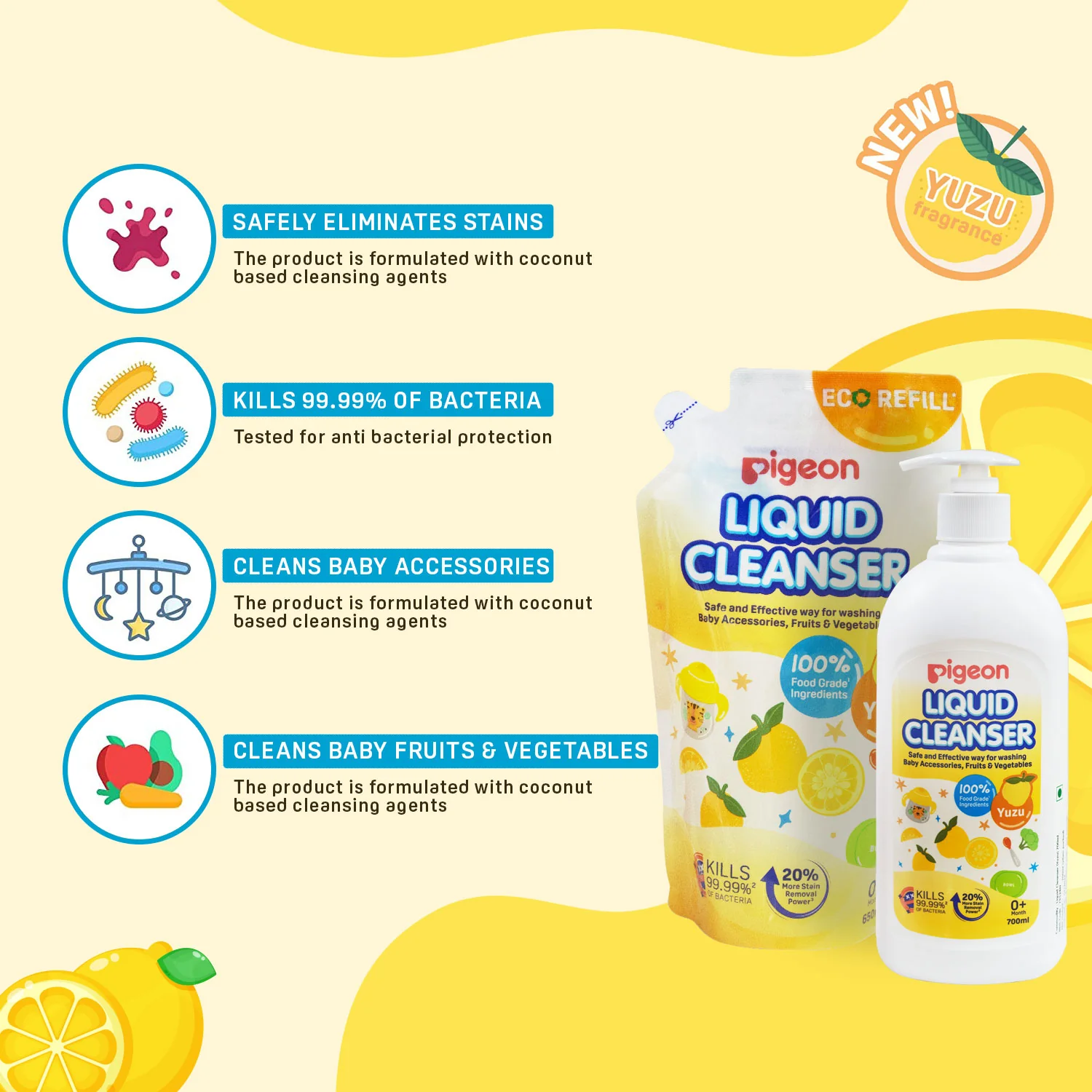 Liquid Cleanser Yuzu 700ml+650ml Refill - Image 6