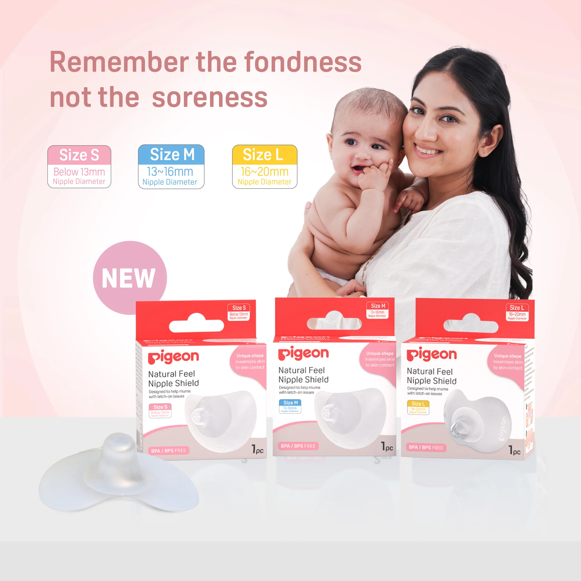 Natural Feel Nipple Shield 1pcs - Image 8