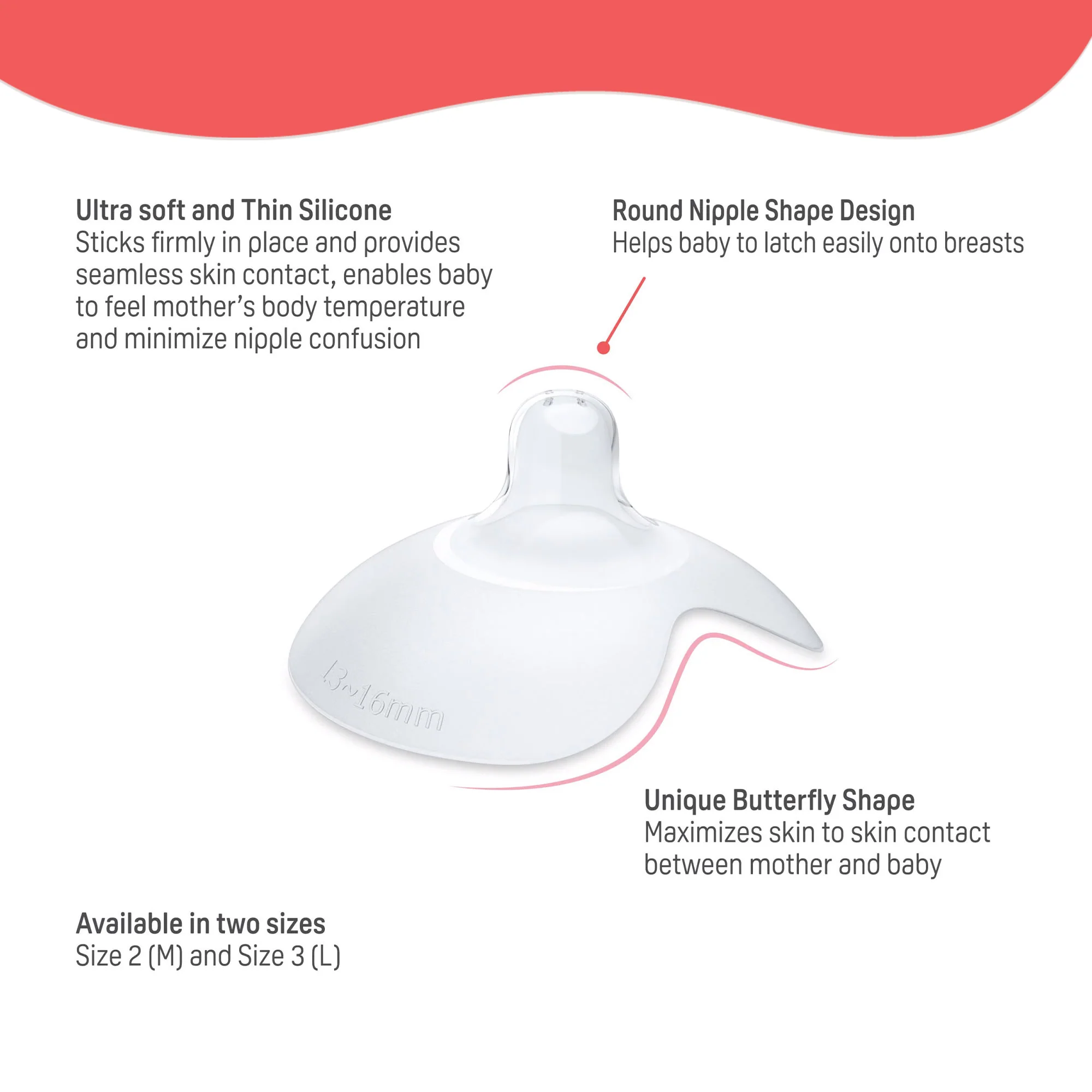 Natural Feel Nipple Shield 2pcs Size 1 With Case - Image 6