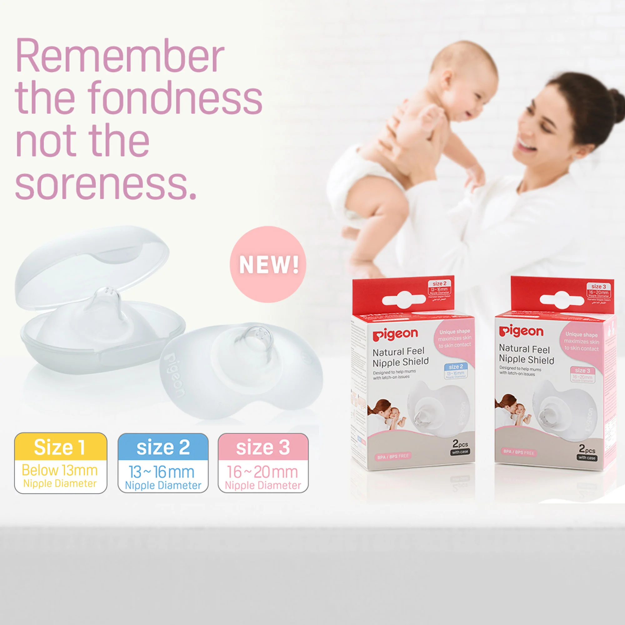 Natural Feel Nipple Shield 2pcs Size 1 With Case - Image 9
