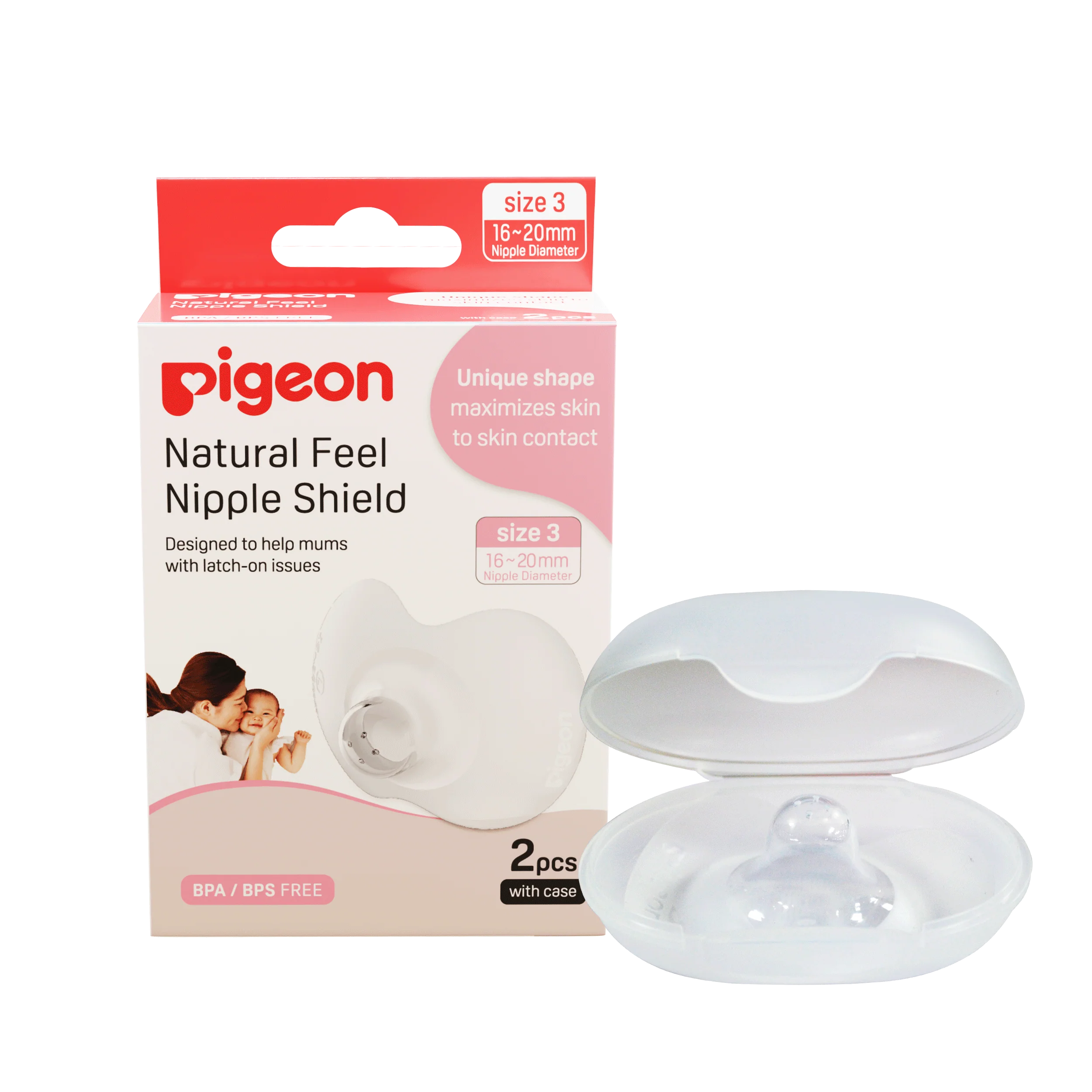 Natural Feel Nipple Shield 2pcs Size 3 with case - Image 4