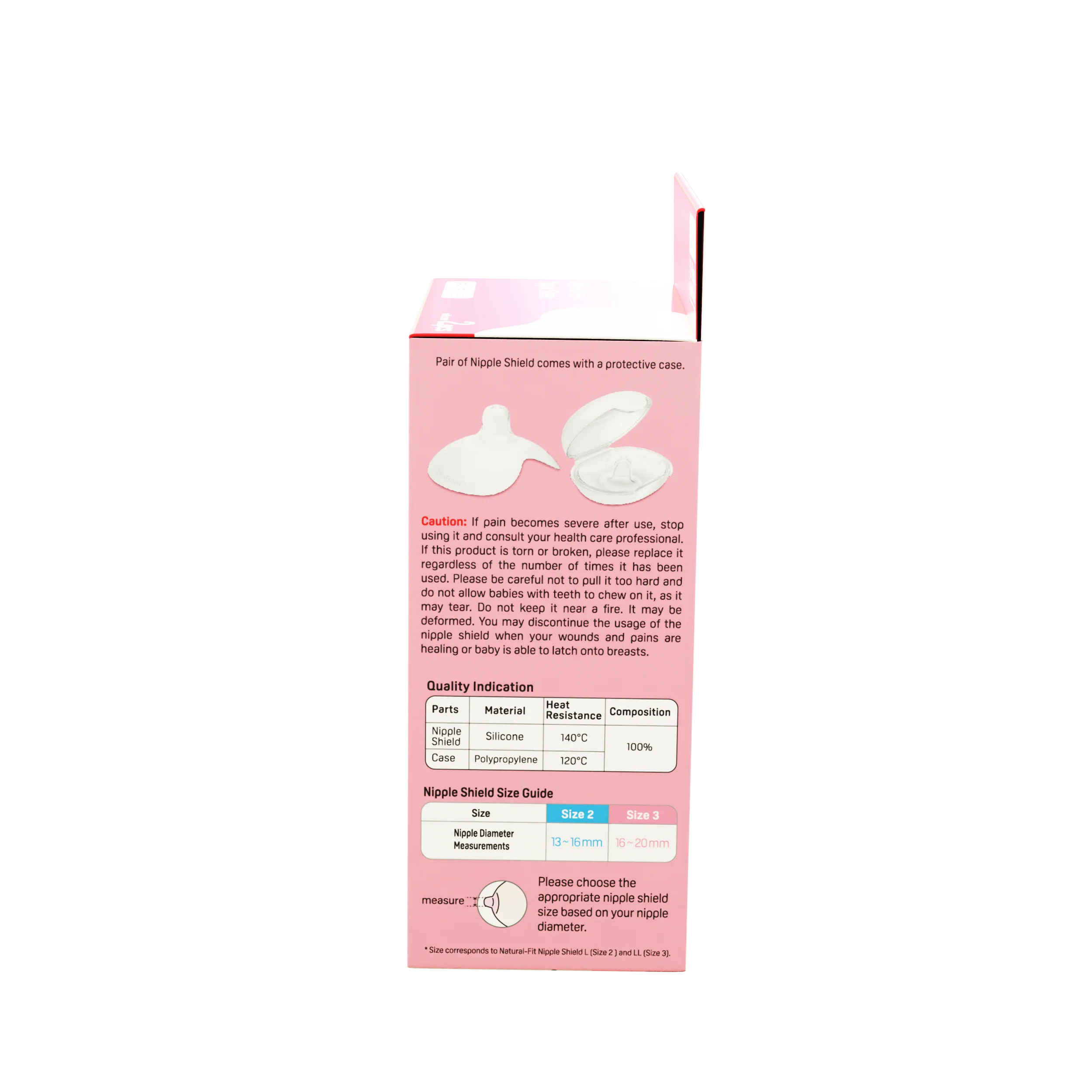 Natural Feel Nipple Shield 2pcs Size 3 with case - Image 7