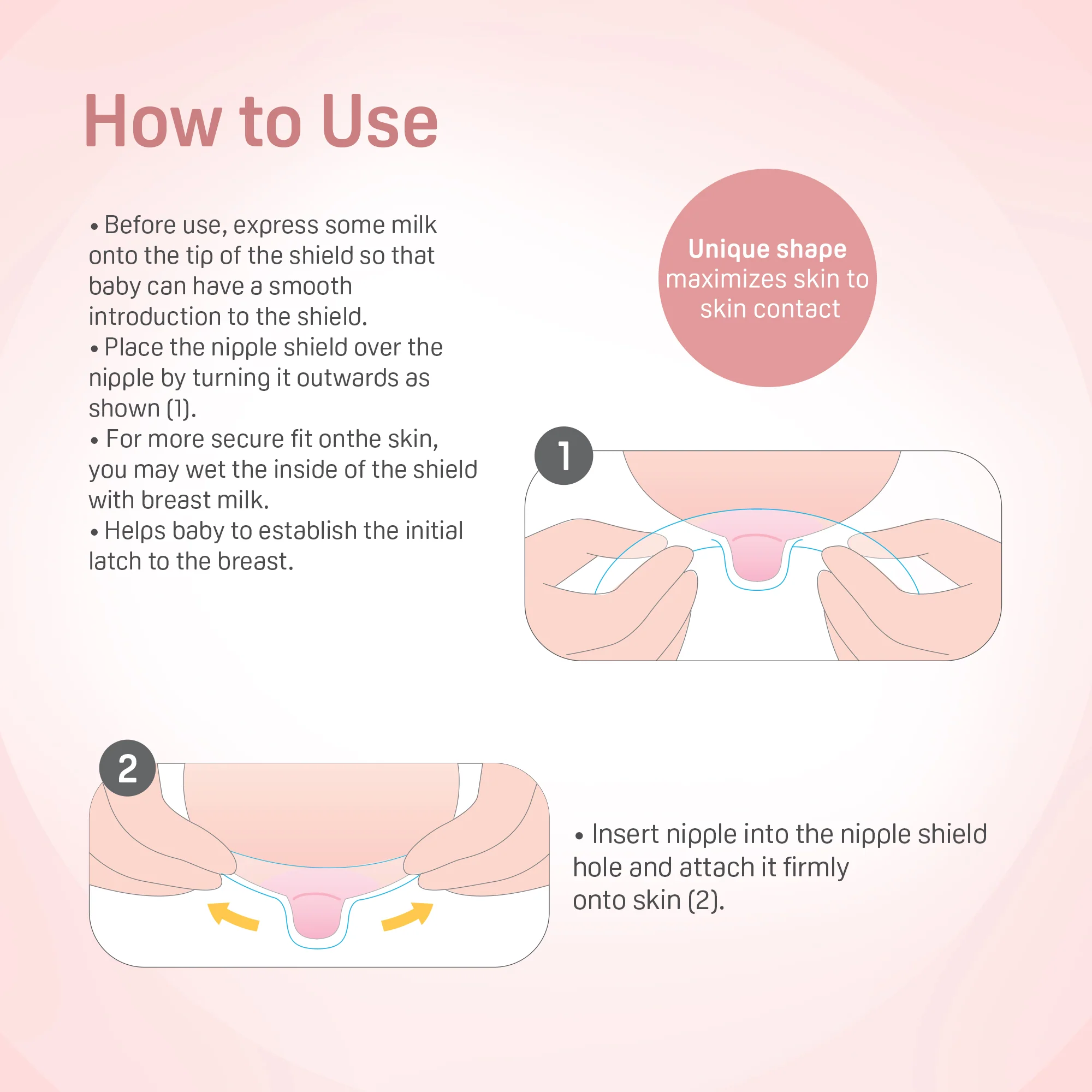 Natural Feel Nipple Shield 2pcs with Case - Image 5