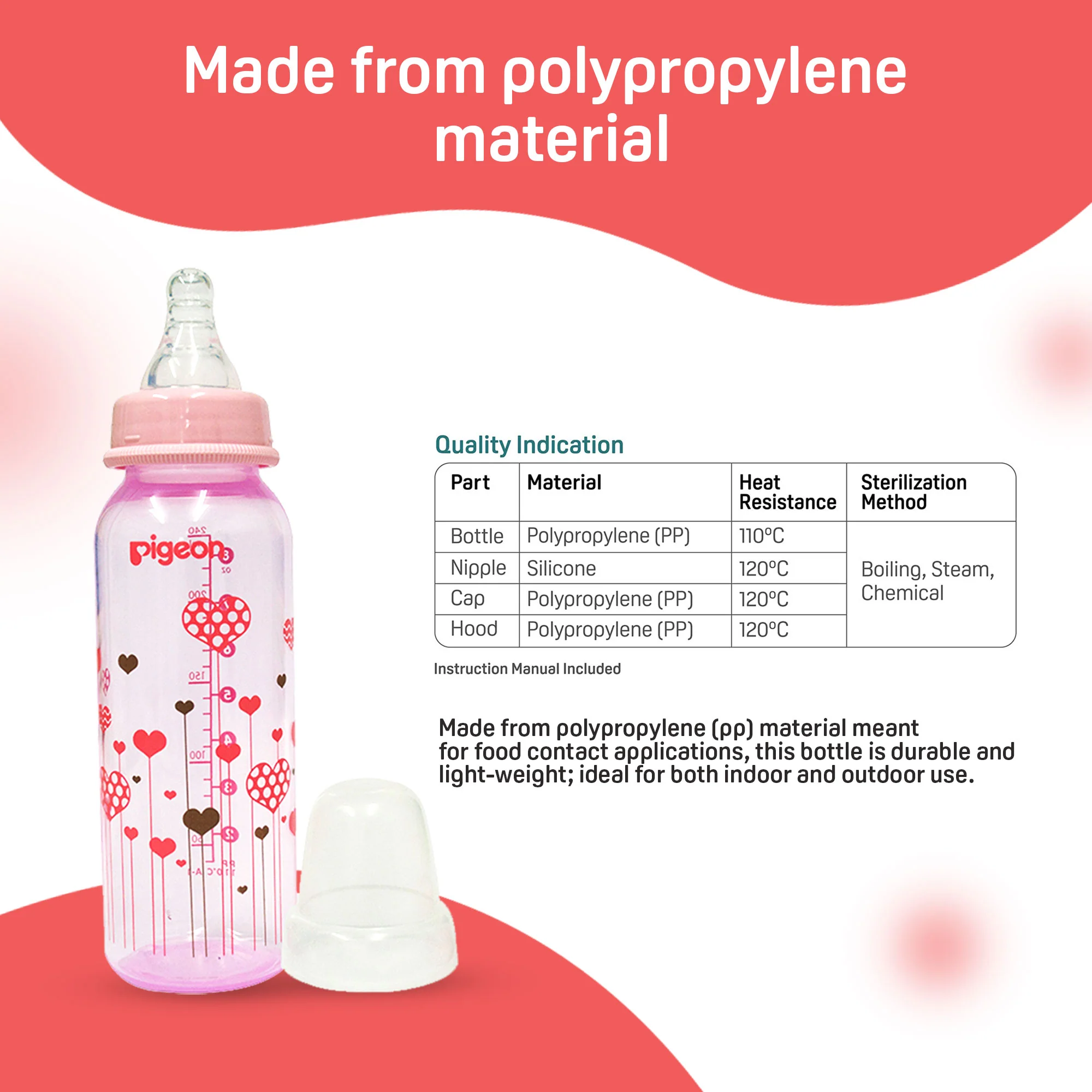 Peristaltic Clear Nursing Bottle Rpp 240ml Abstract - Image 5
