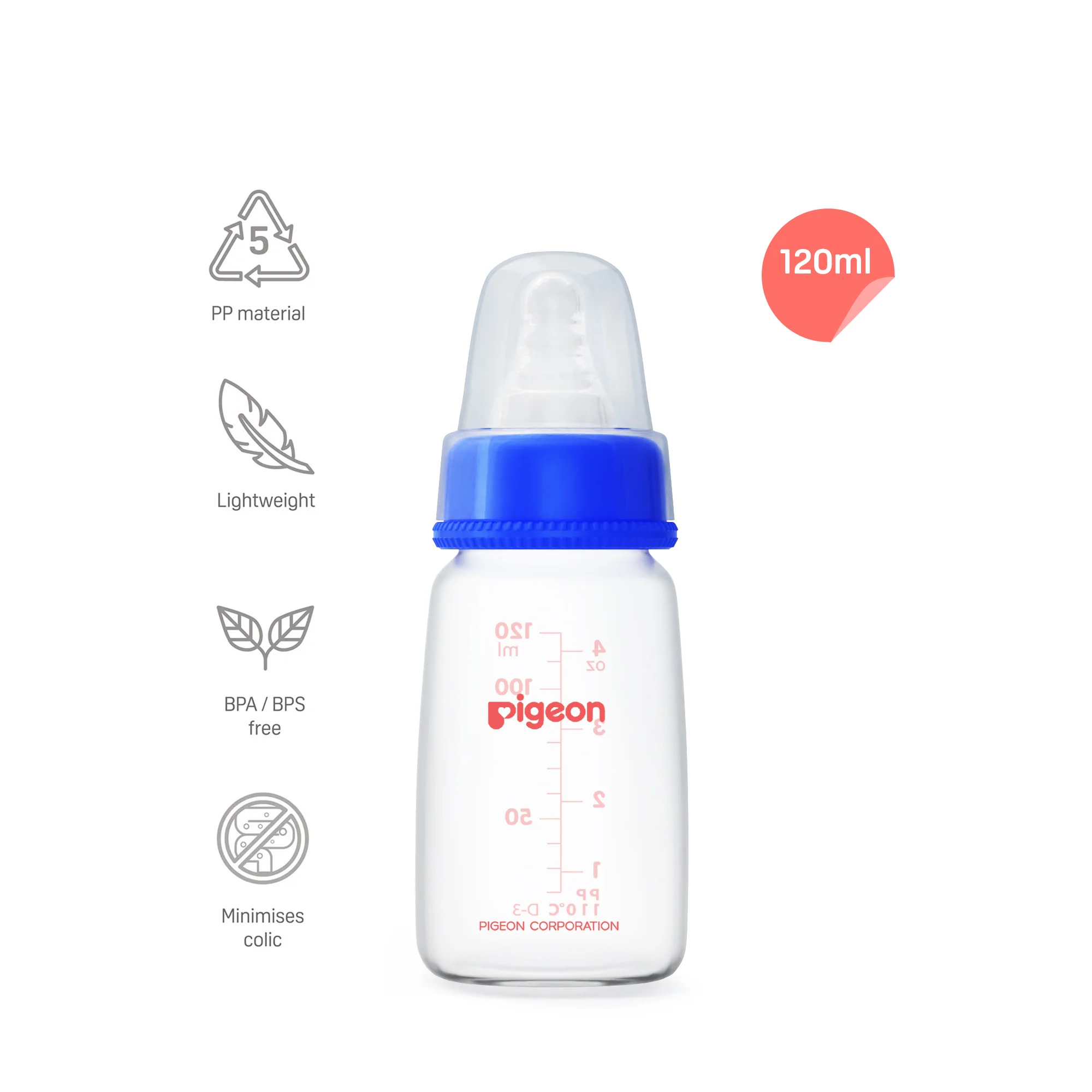 Peristaltic Nursing Bottle Kpp 120ml Nipple S - Image 3