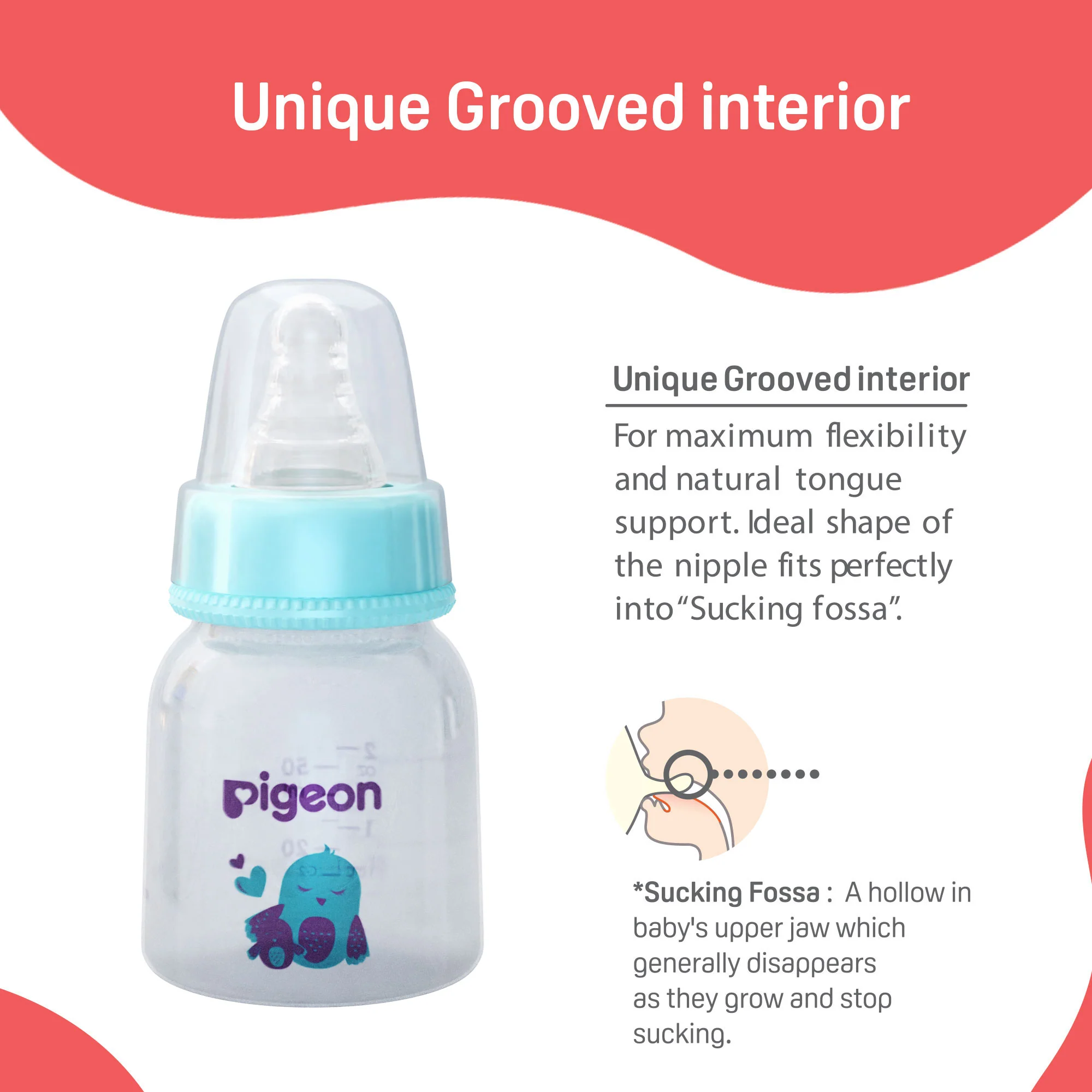 Peristaltic Nursing Bottle RPP 50ml(Pale Blue) birds - Image 5