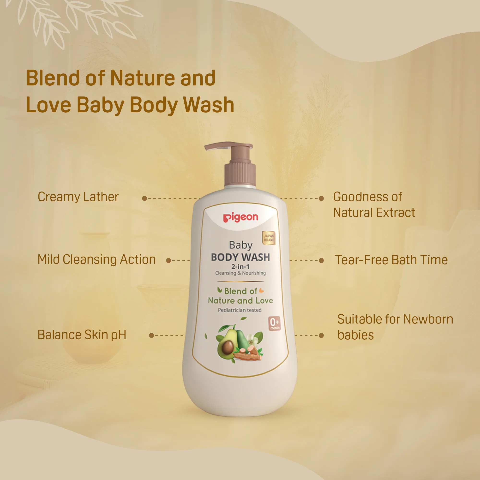 Pigeon Baby Body Wash 500ml - Image 7