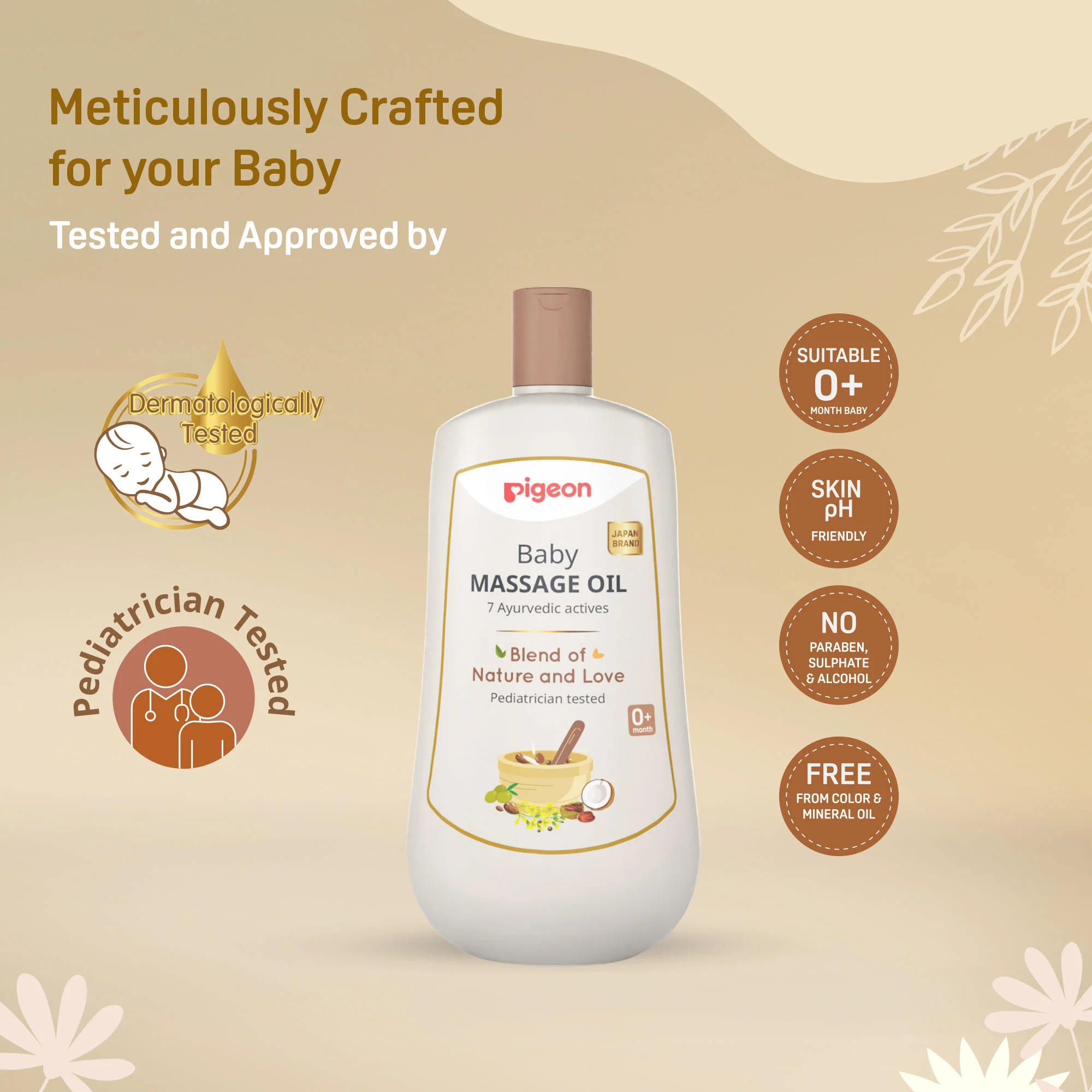 Pigeon Baby Massage Oil 200ml - Image 3