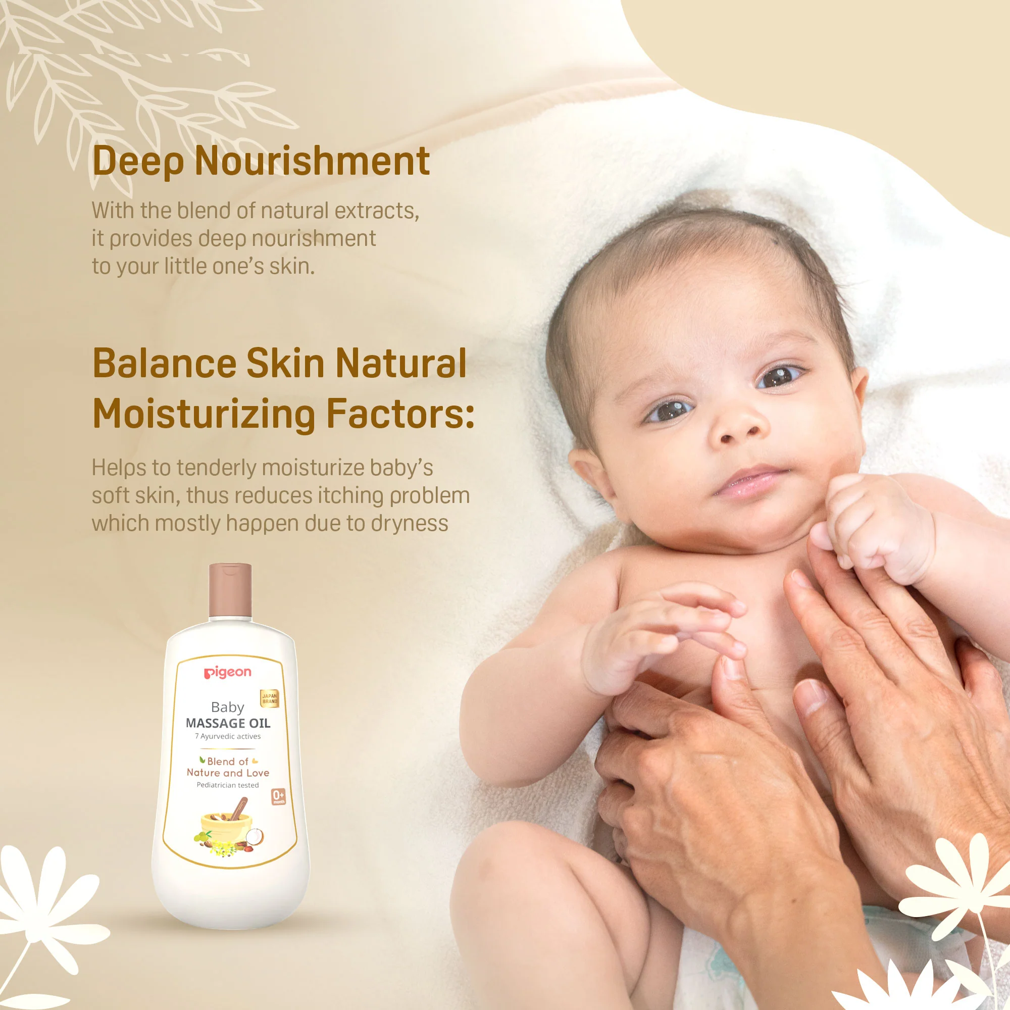 Pigeon Baby Massage Oil 200ml - Image 4