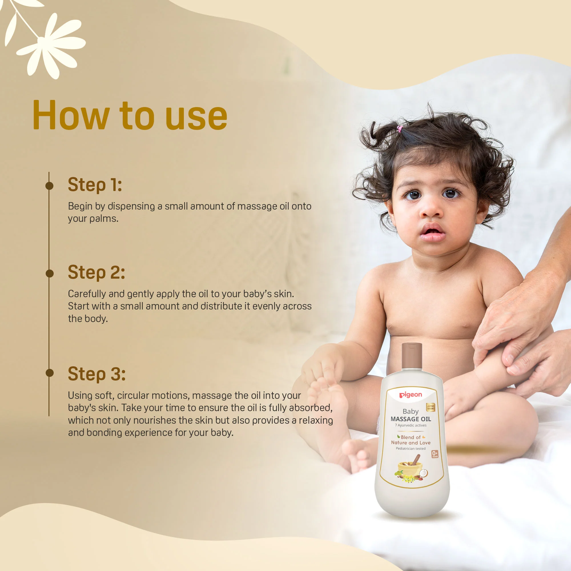Pigeon Baby Massage Oil 200ml - Image 6