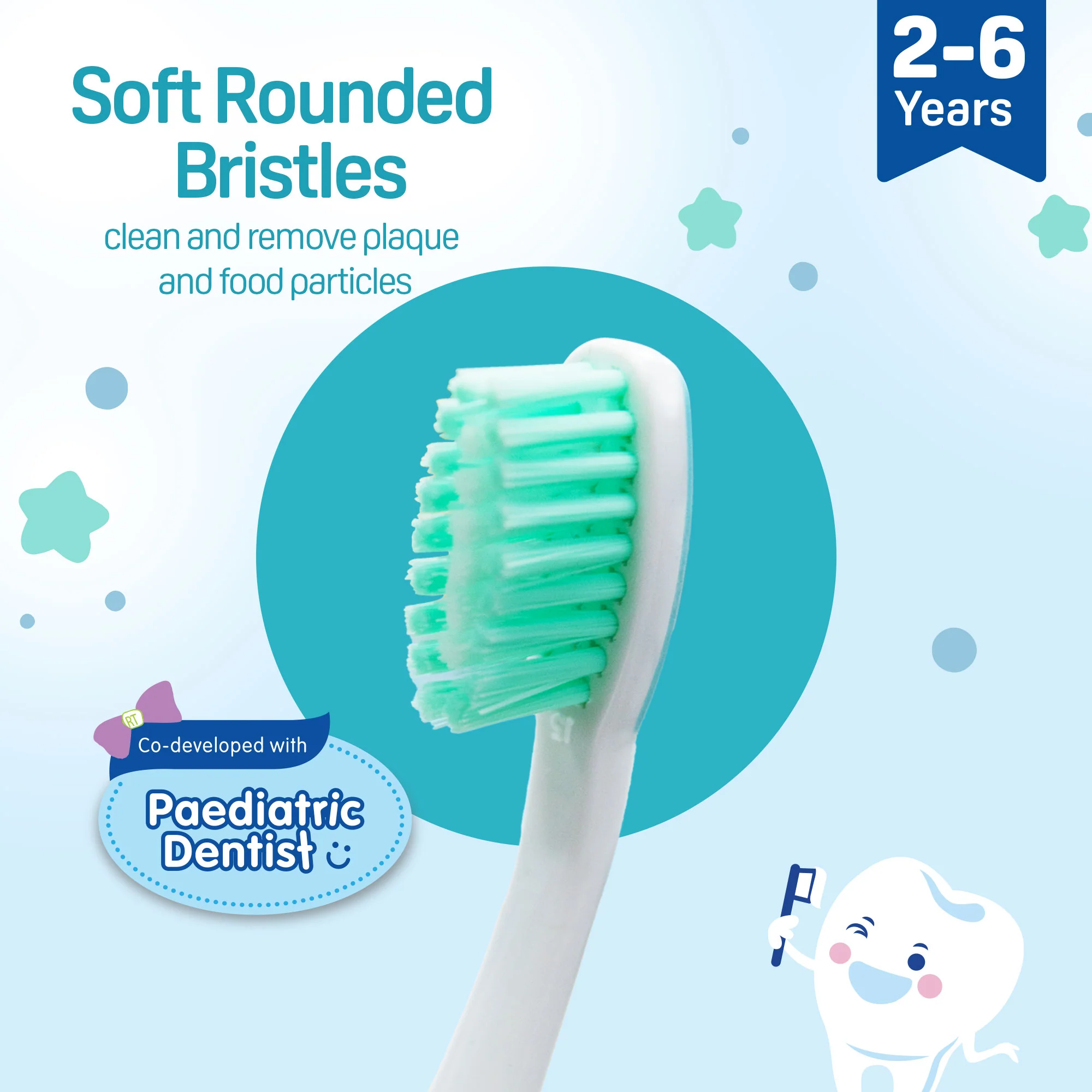 Pigeon Kids Toothbrush Blue 2-6 Years - Image 4