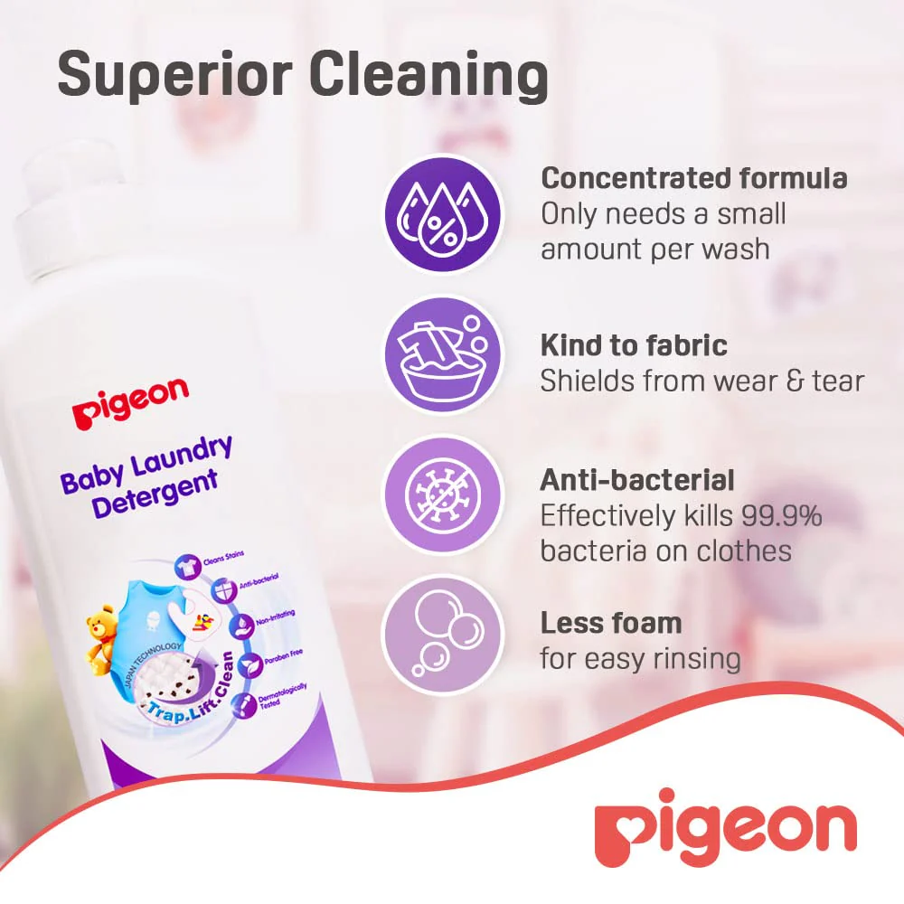 BABY LAUNDRY DETERGENT 900ML BOTTLE - Image 3