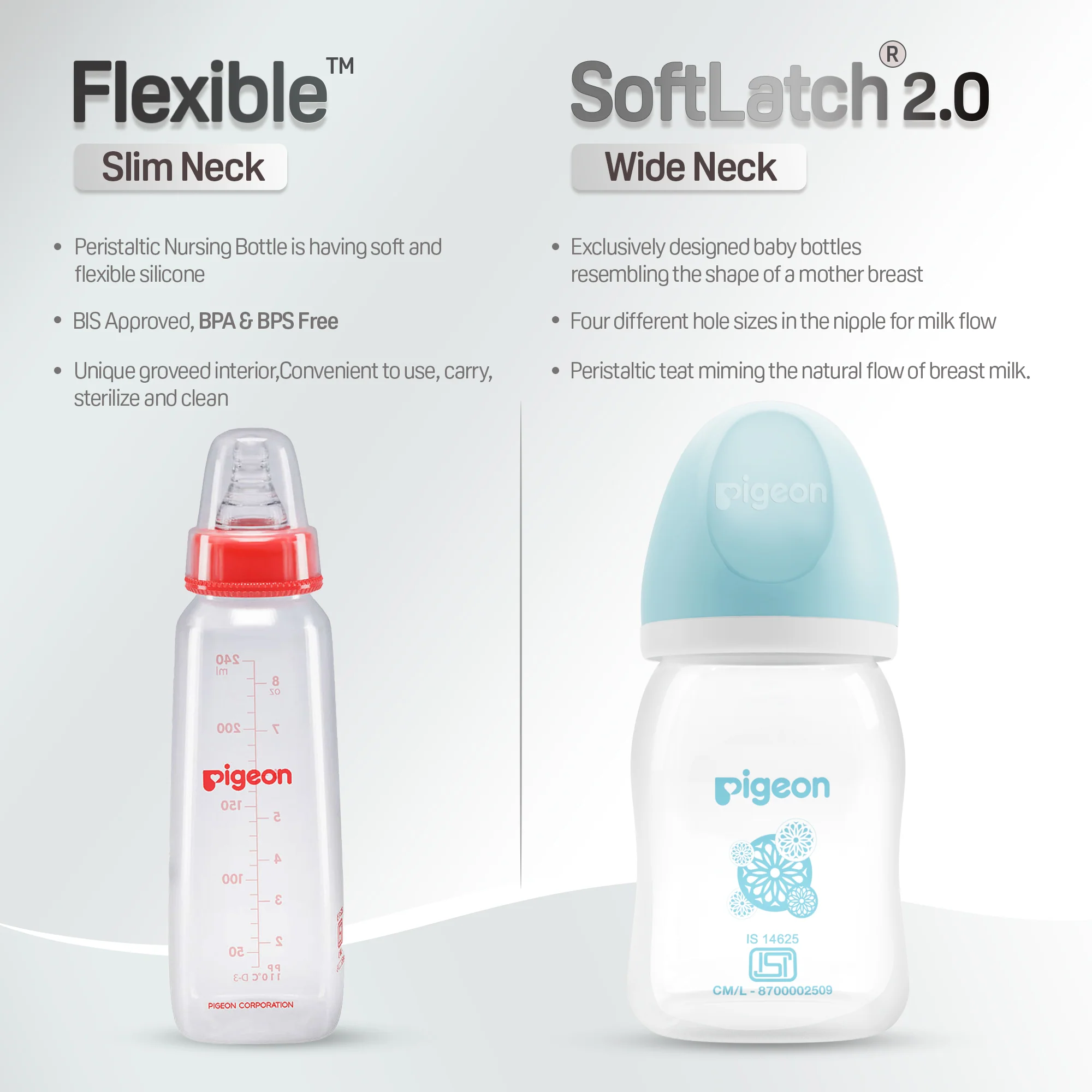 Pigeon Softlatch 2.0 nursing bottle 160ml blue - Image 8