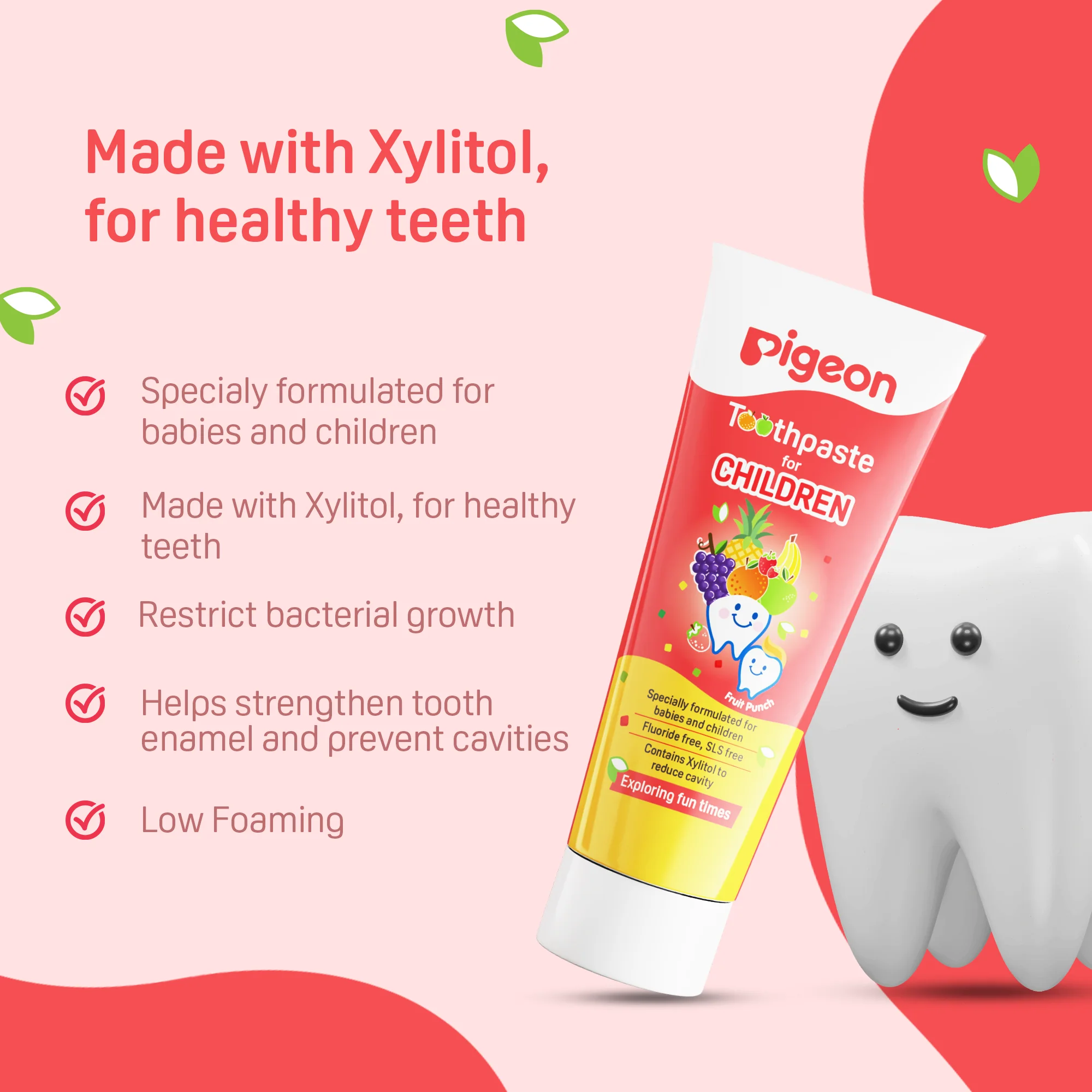 Pigeon Toothpaste for Children - Fruit Punch - Image 6