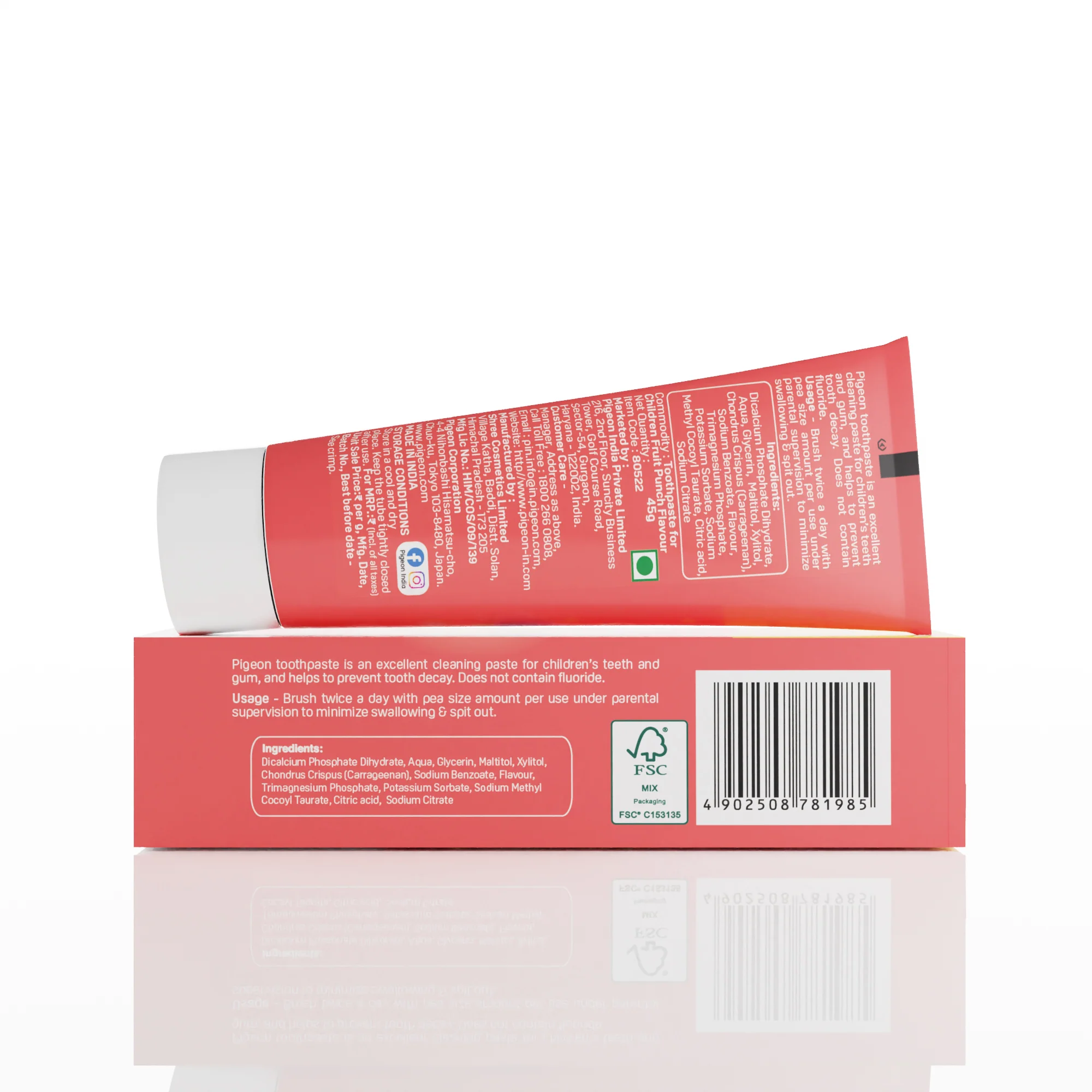 Pigeon Toothpaste for Children - Fruit Punch - Image 8
