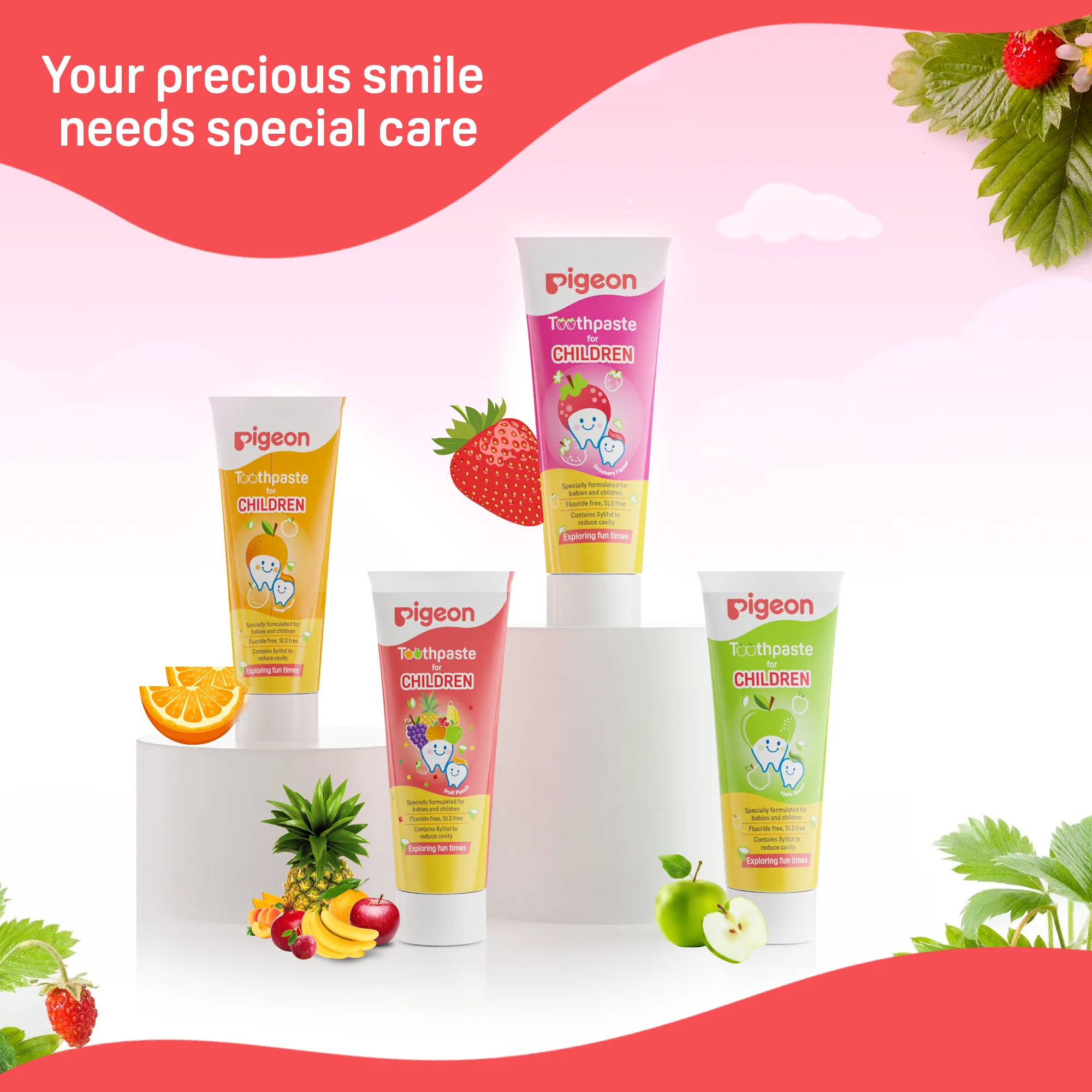 Pigeon Toothpaste for Children - Fruit Punch - Image 9