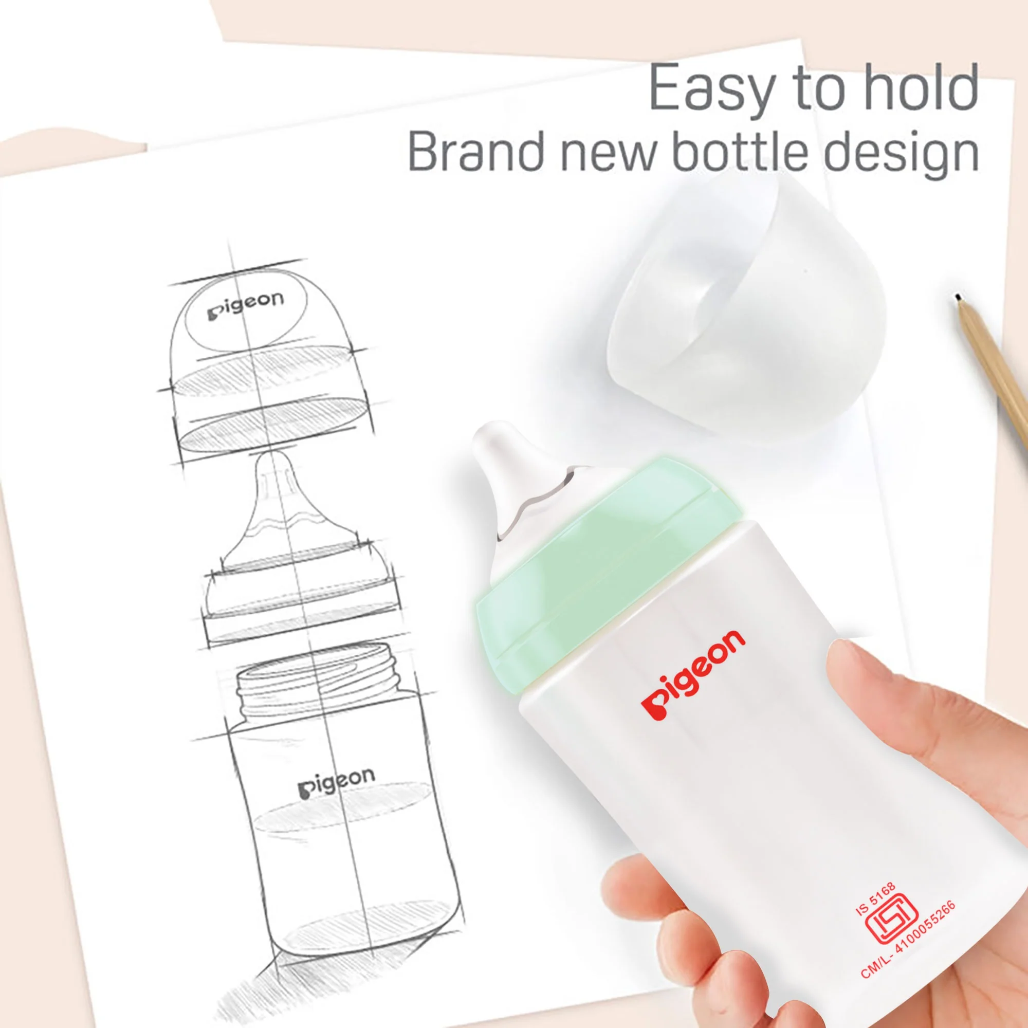 Nursing Bottle plus type with Softlatch Nipple 240ml - Image 8